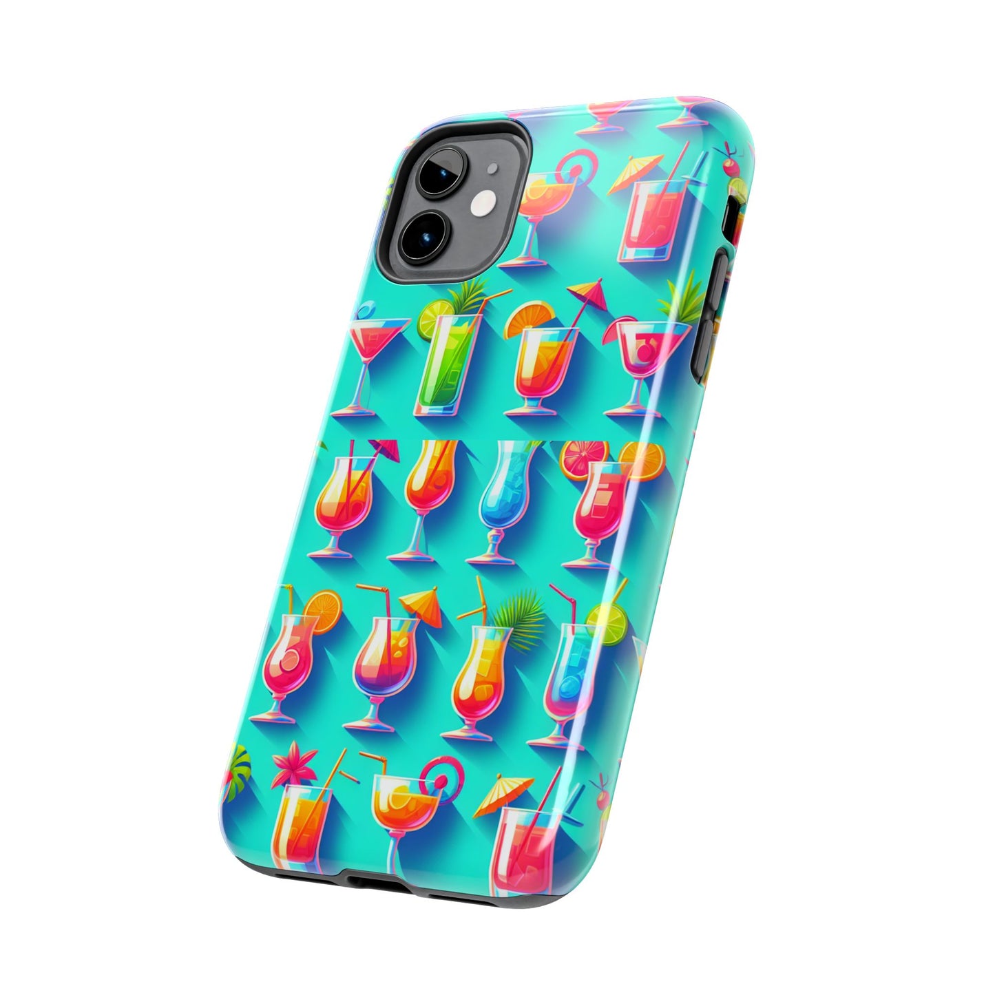 Cocktail Party Phone Case - Fun & Colorful Design for Summer Vibes - for iPhone