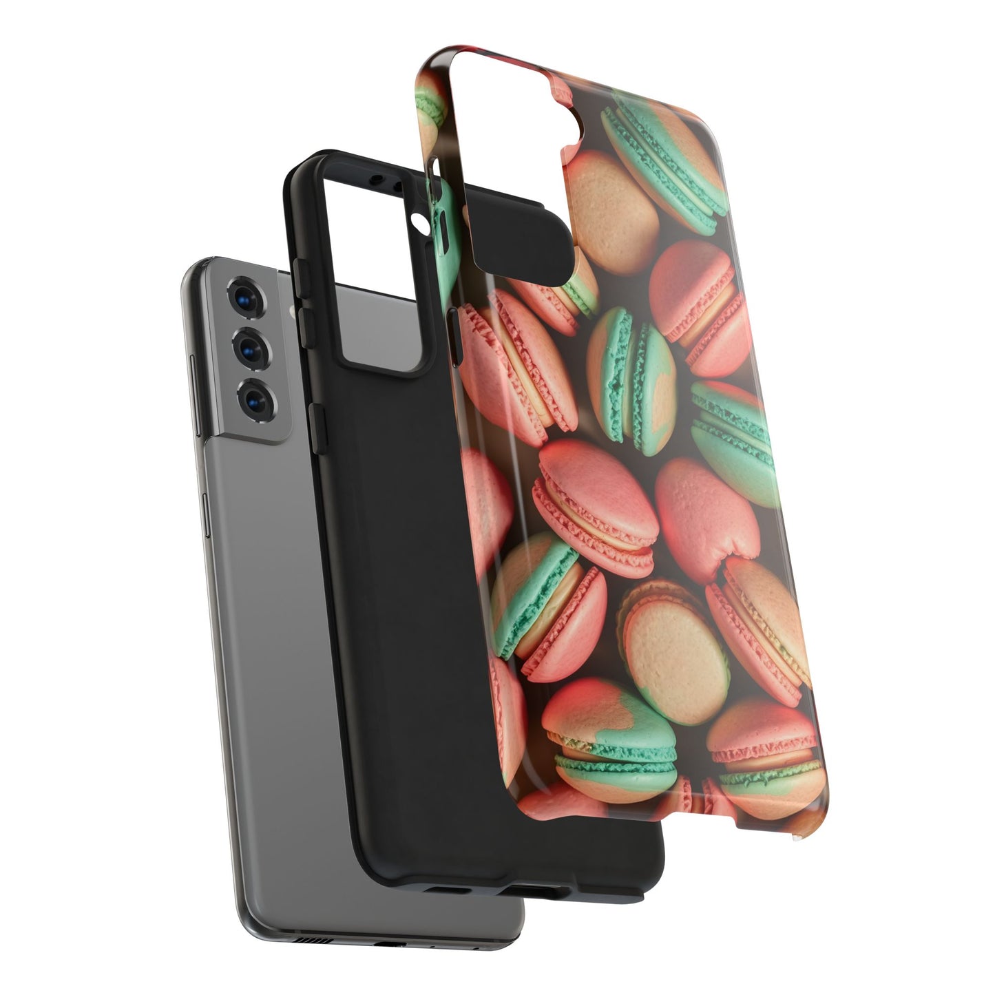 Colorful Tasty Macarons Tough Phone Case - Durable Protection with Sweet Aesthetic - for iPhone