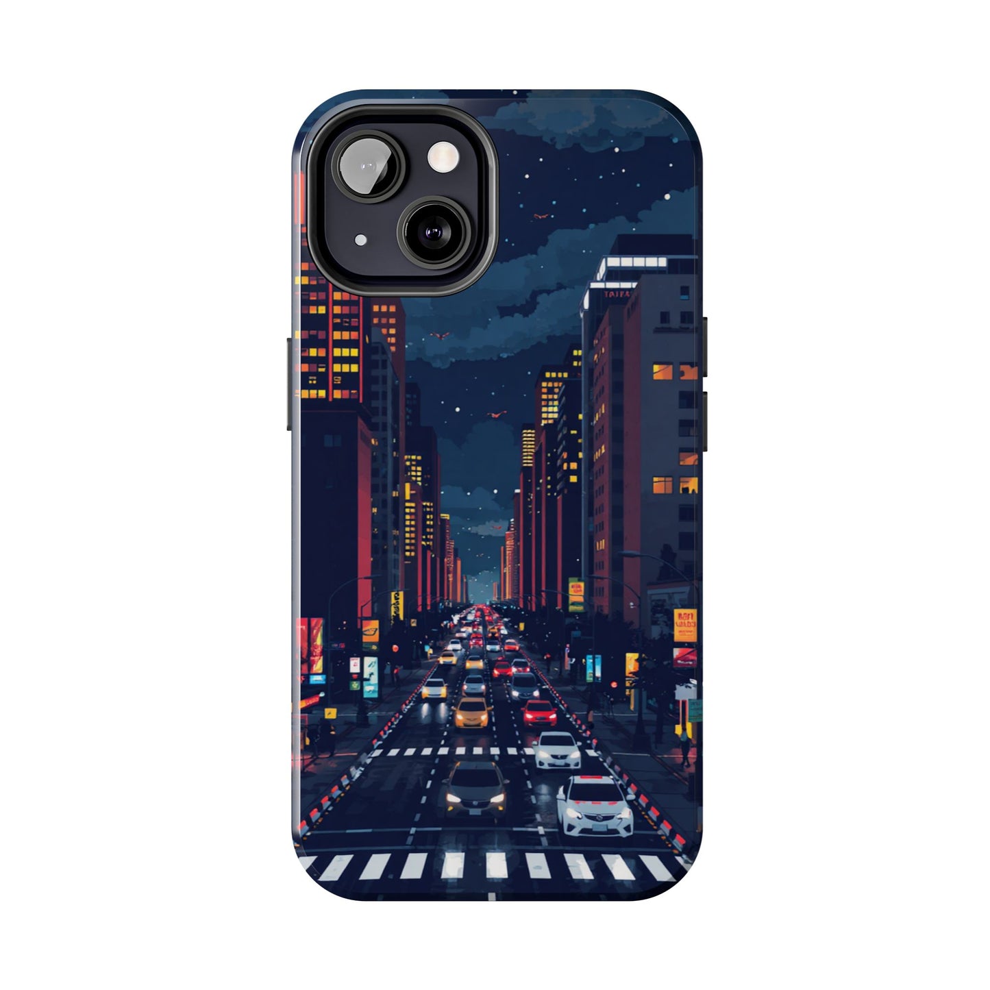Urban Nightlife Tough Phone Case - Durable & Stylish Protection