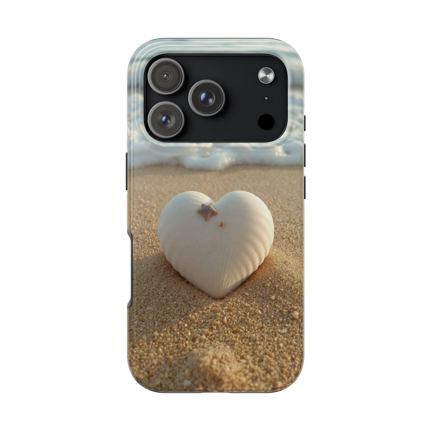 Heart Seashell Tough Phone Case for iPhone