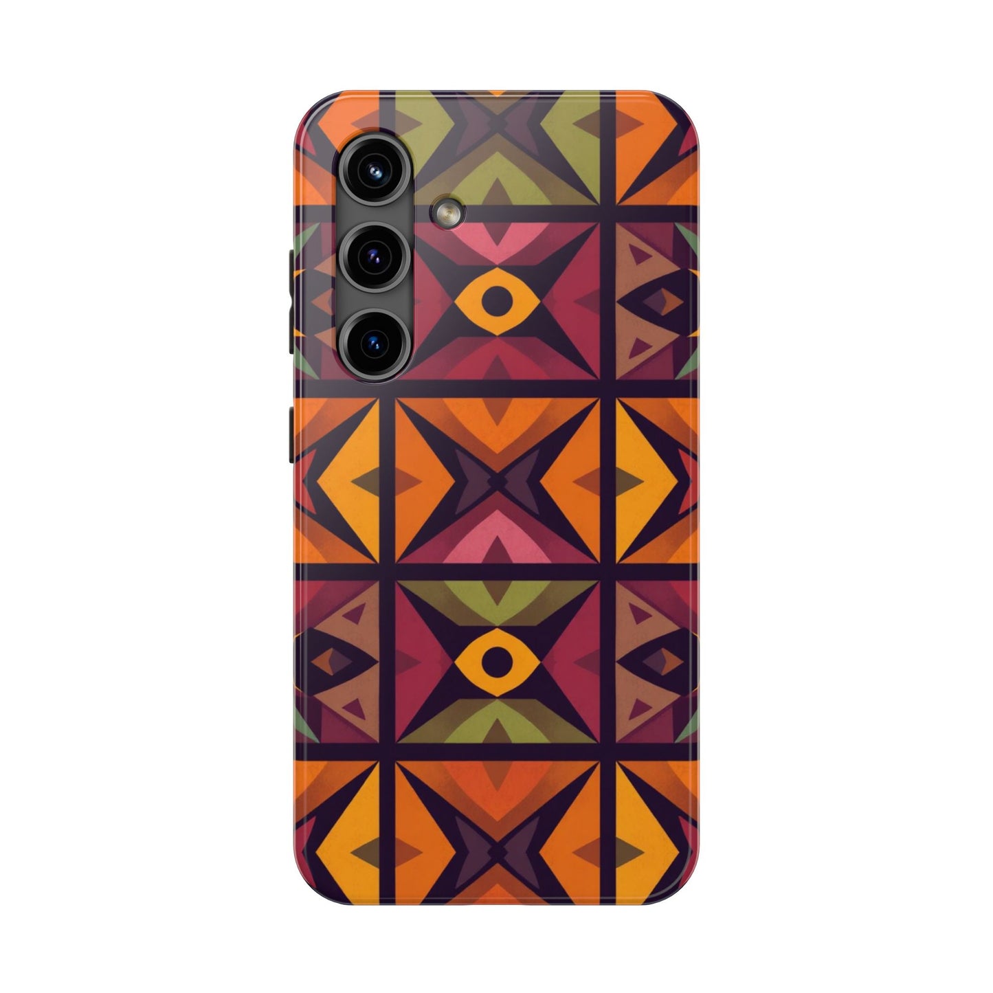 Vibrant Tribal Geometric Tough Phone Case - Colorful Protection for Your iPhone