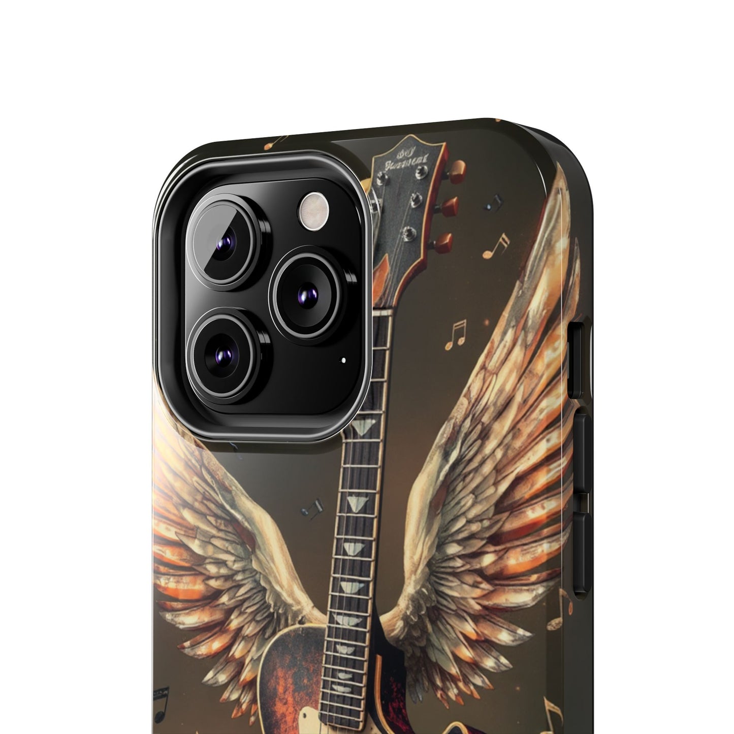 Inspirational Guitar Wing Phone Case - Tough Protection for Music Lovers