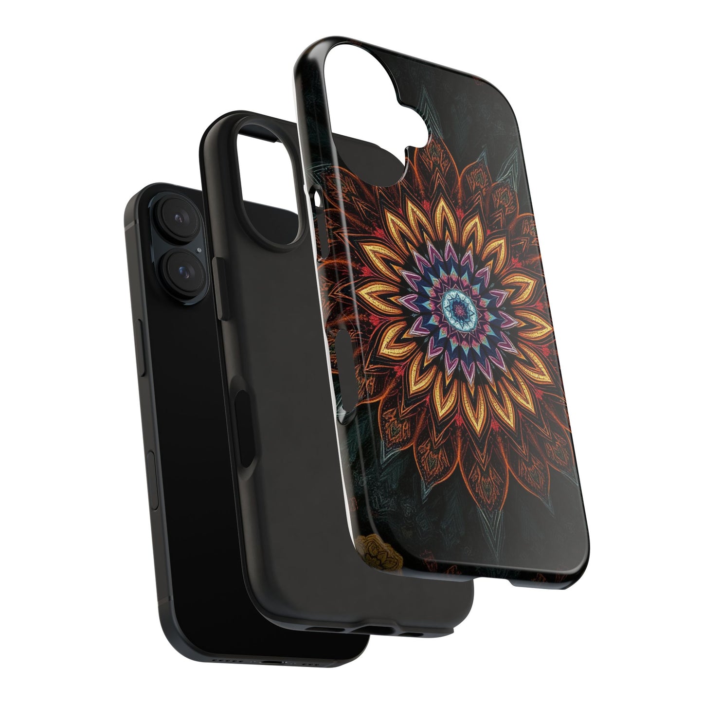 Mystic Mandala Tough Phone Case - Durable Protection with Artistic Design - for iPhone