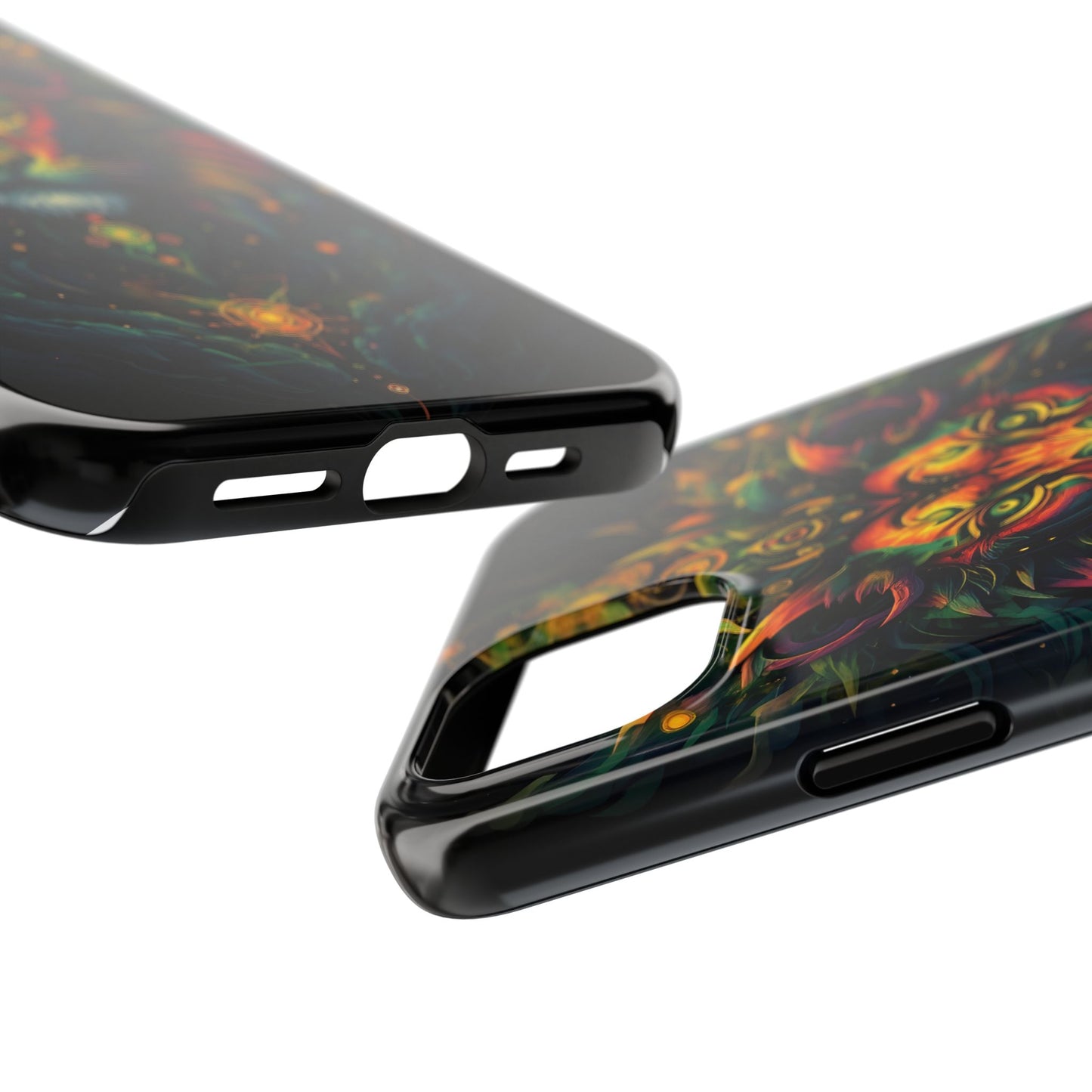 Vibrant Mystical Lion Art Tough Phone Case - Bold Protector for Animal Lovers - for iPhone