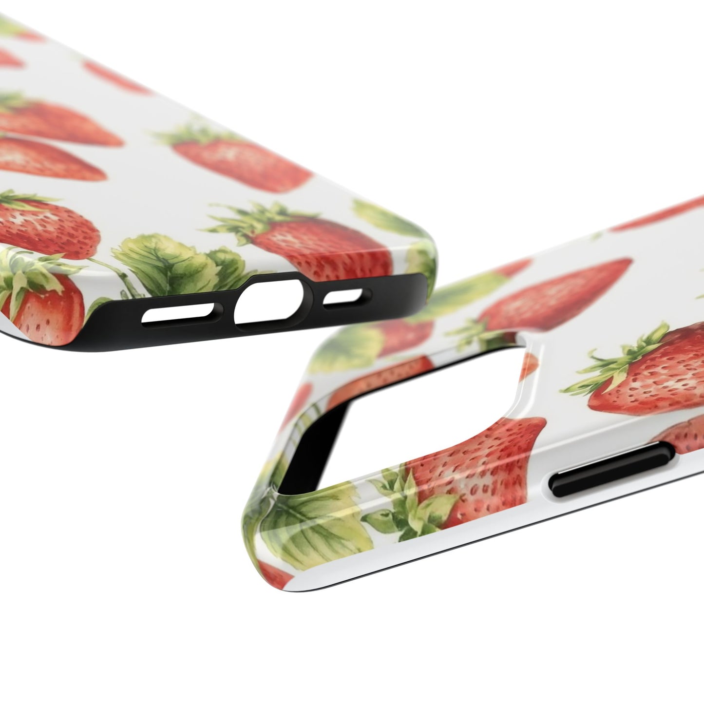 Strawberry Tough Phone Case - Durable Protection with a Fresh Design - for iPhone