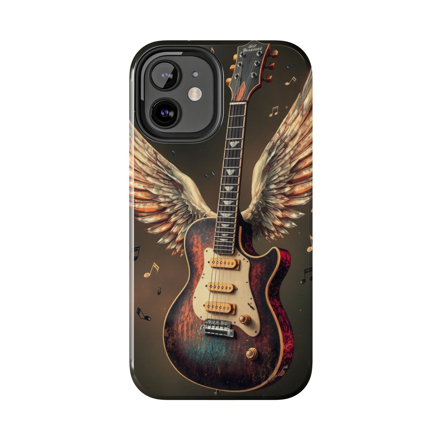 Inspirational Guitar Wing Phone Case - Tough Protection for Music Lovers