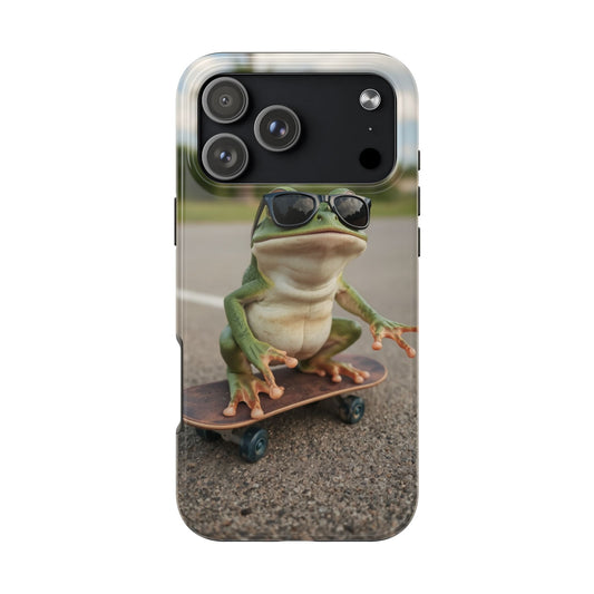 Cool Frog Skateboard Phone Case - Tough and Stylish Protection