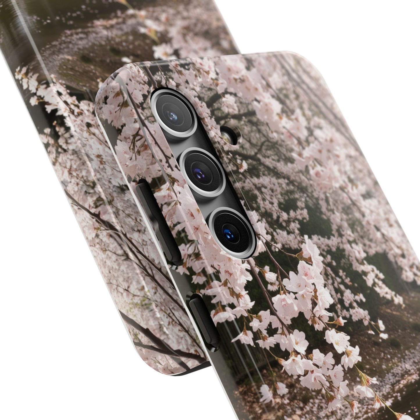 Cherry Blossom Tough Phone Cases - Durable Protection with Floral Serenity