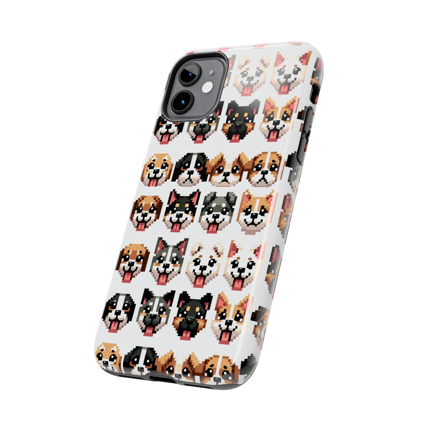 Pixelated Dog Breed Tough Phone Case - Cute, Durable Protection for Pet Lovers - for iPhone