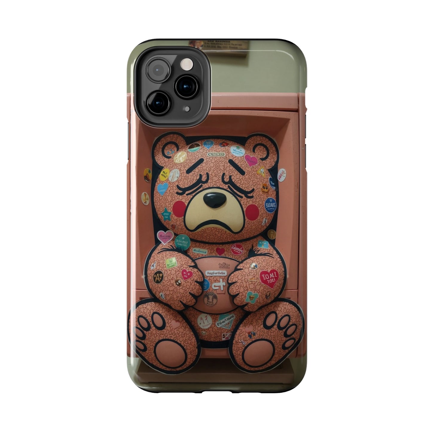 Cute Bear Tough Phone Case - Durable Protection with Fun Design