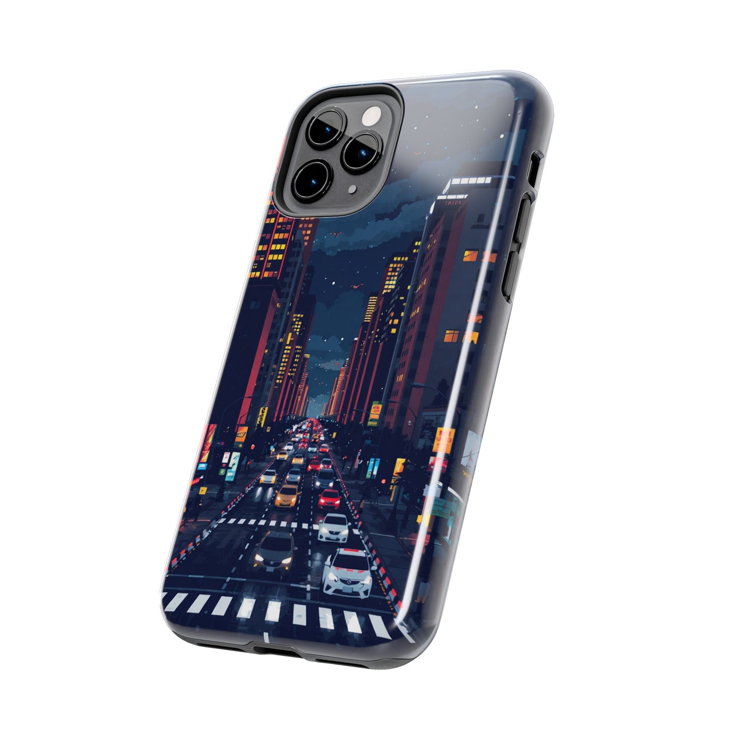 Urban Nightlife Tough Phone Case - Durable & Stylish Protection