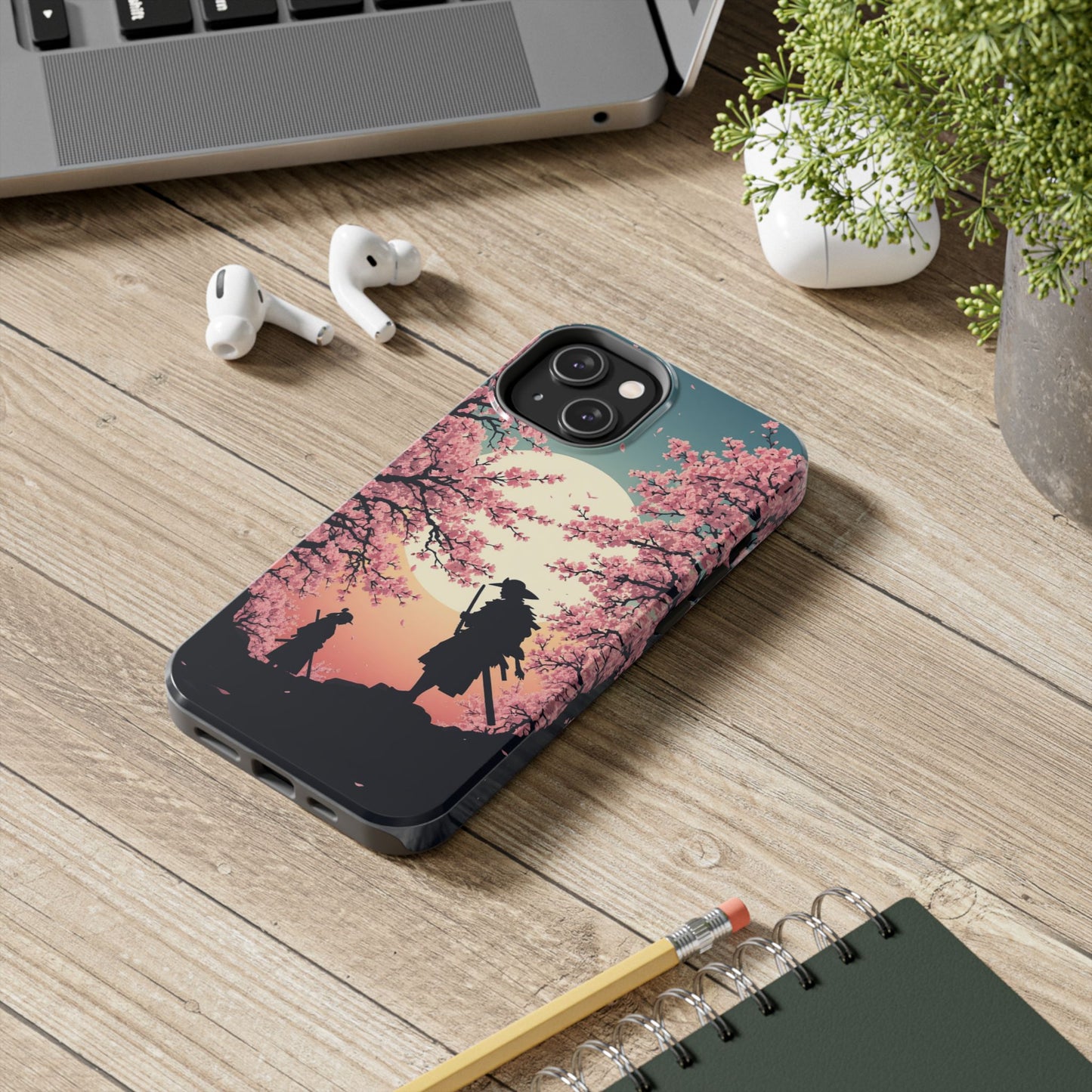 Cherry Blossom Samurai Tough Phone Case