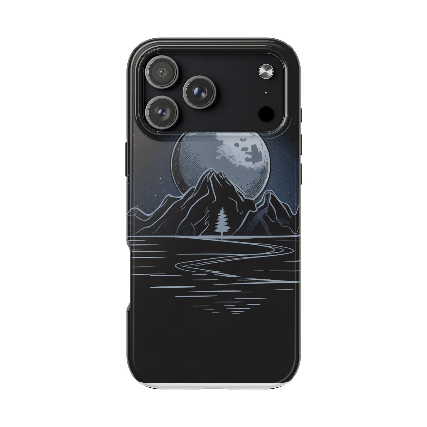 Moonlit Mountain Tough Phone Case Dark Fantasy