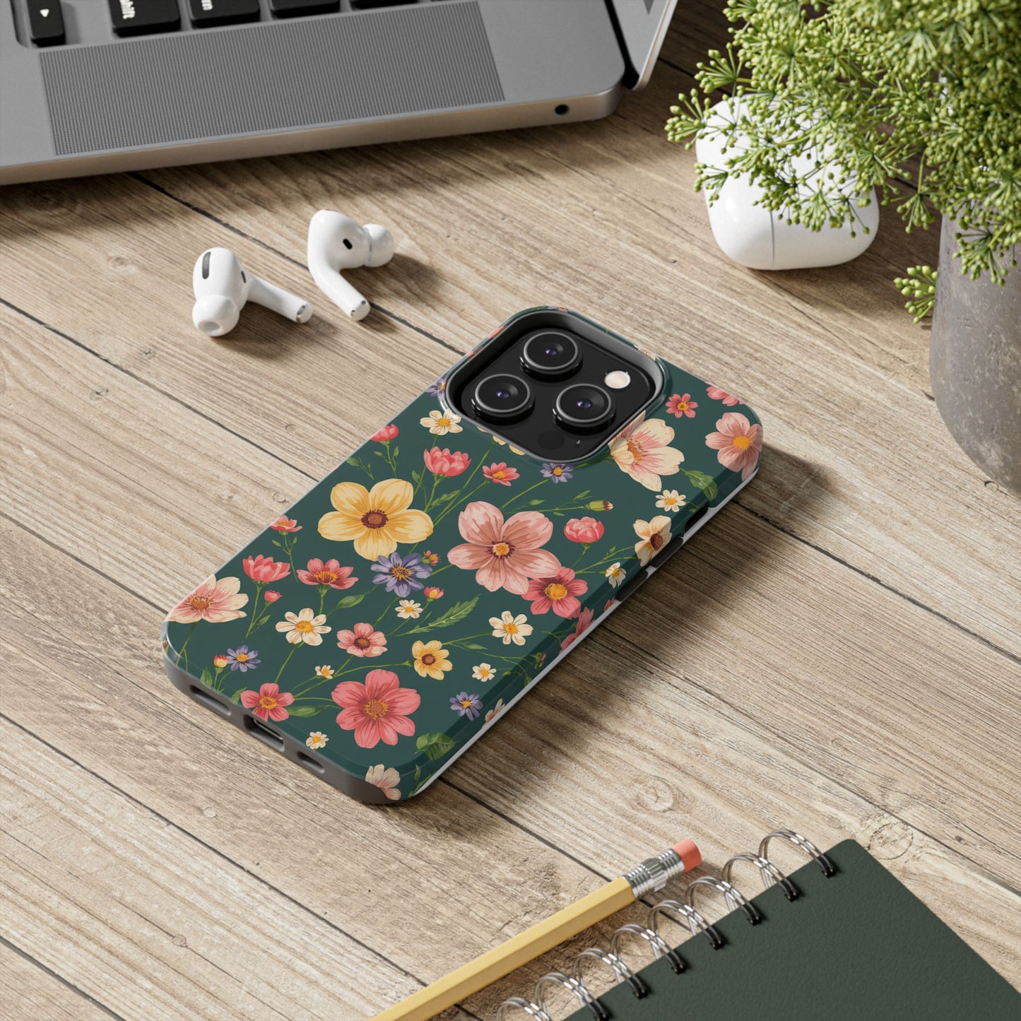 Vintage Spring Flowers Tough Phone Case - Durable Protection for iPhone