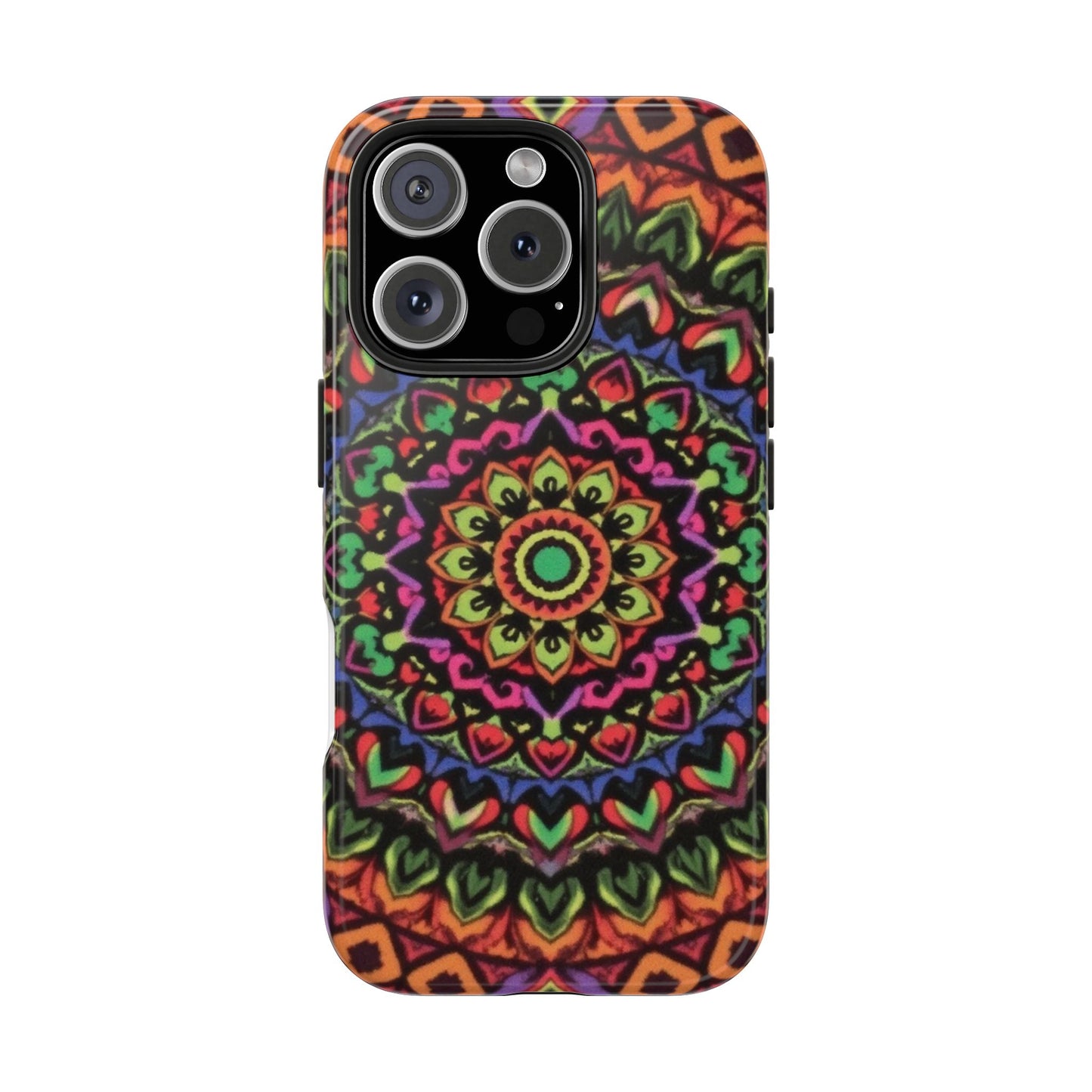 Colorful Mandala Tough Phone Case - Vibrant Designs for Trendy Protection - for iPhone
