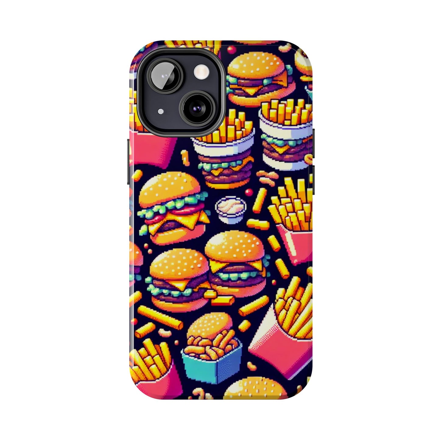 Retro Fast Food Phone Case - Tough and Durable - for iPhone