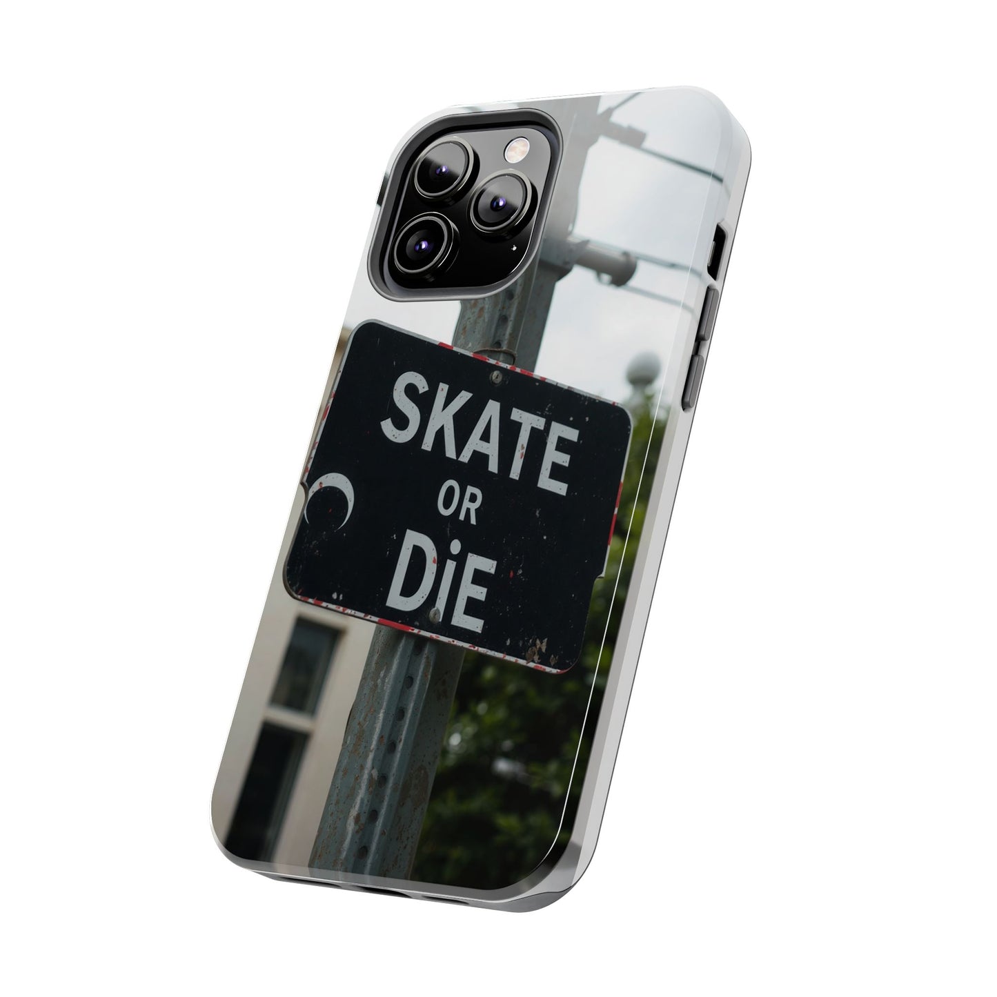 Black Sign Skate or Die Design - Tough Phone Case for iPhone