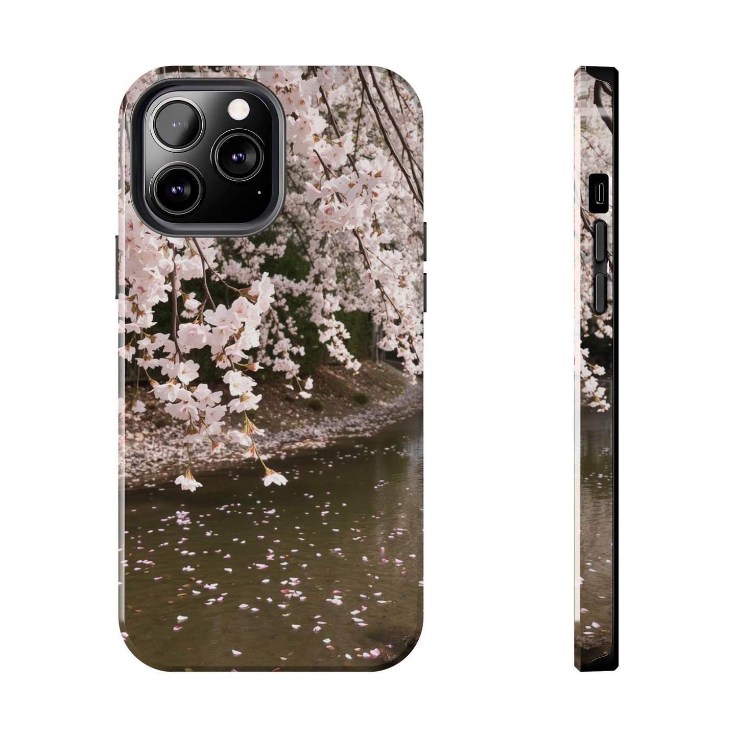 Cherry Blossom Tough Phone Cases - Durable Protection with Floral Serenity