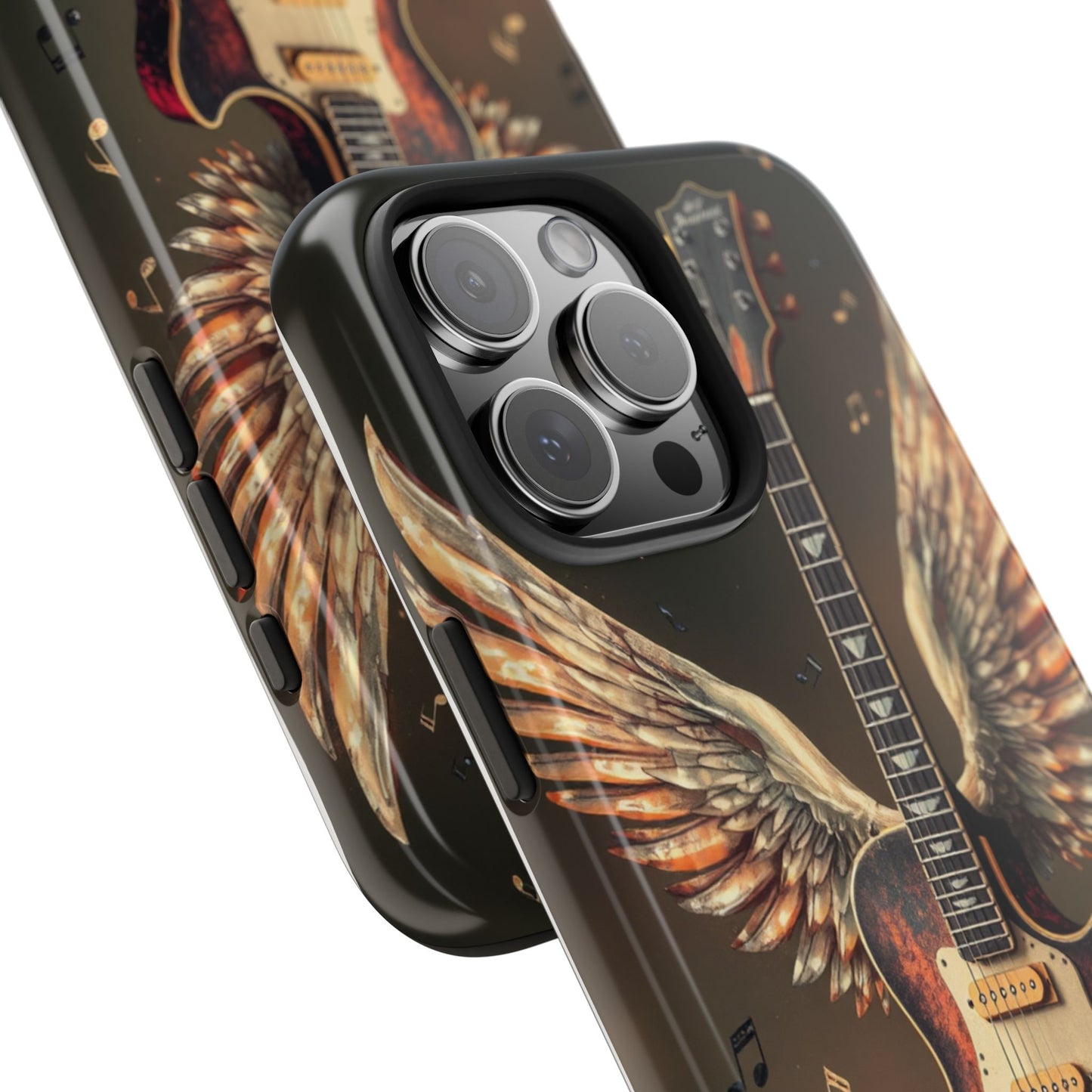 Inspirational Guitar Wing Phone Case - Tough Protection for Music Lovers