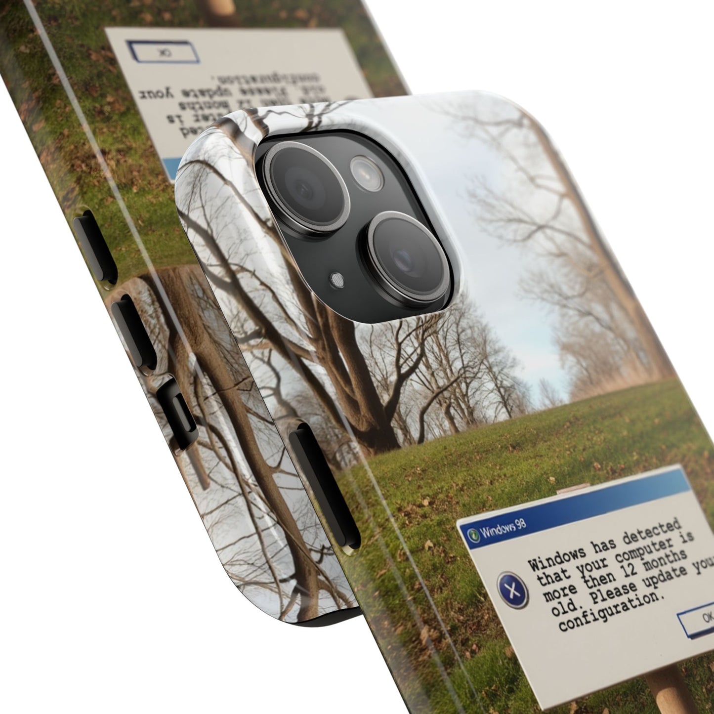 Durable Phone Case with Windows 98 Error Message Design - Perfect Gift for Tech Lovers