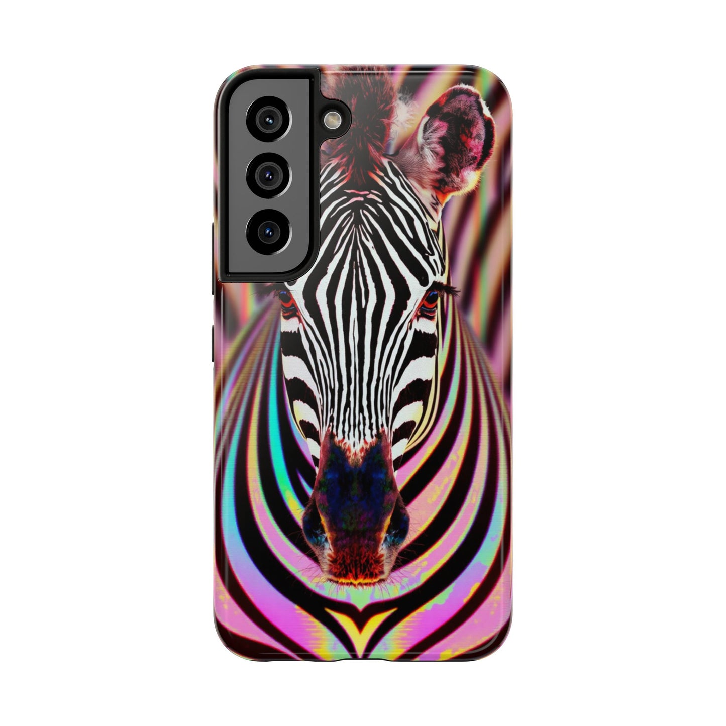 Vibrant Zebra Tough Phone Case - Unique Animal Design for Wild Spirit