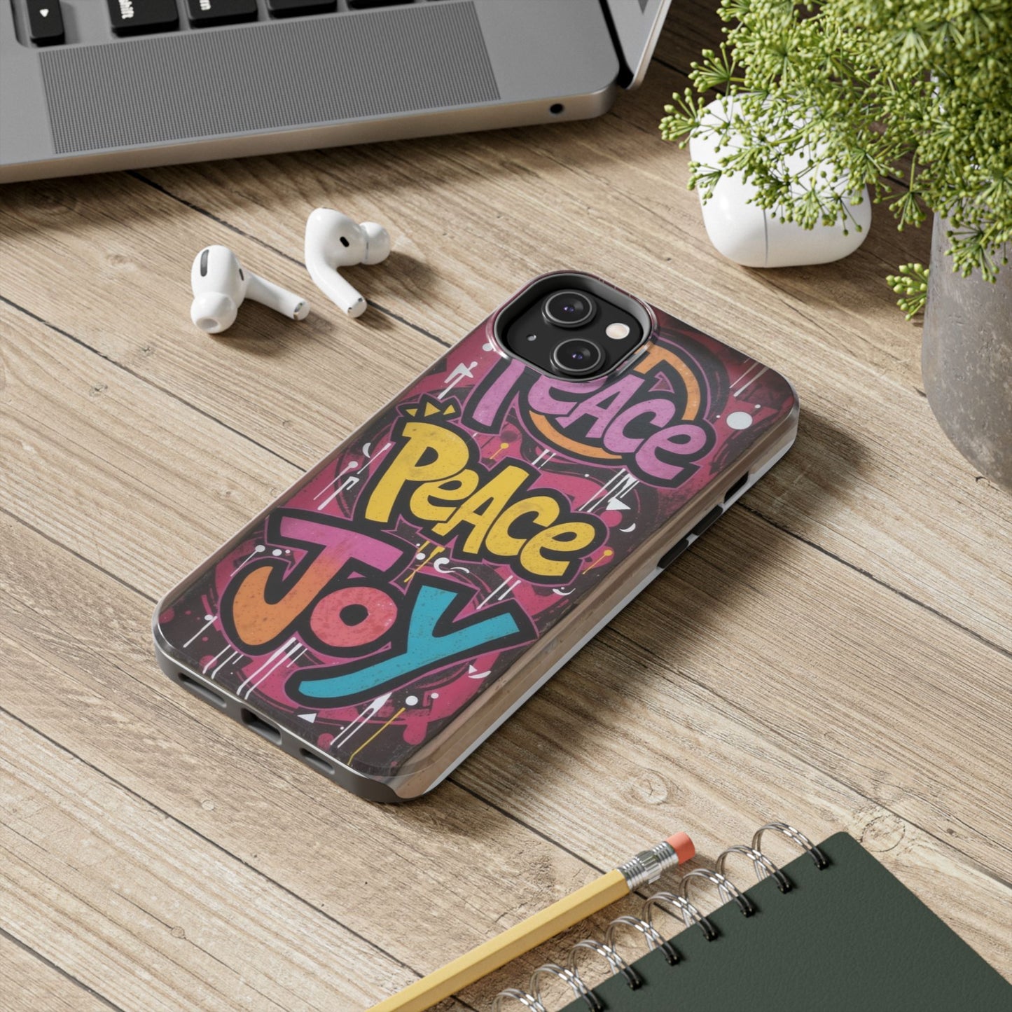 Colorful Peace Joy Tough Phone Case