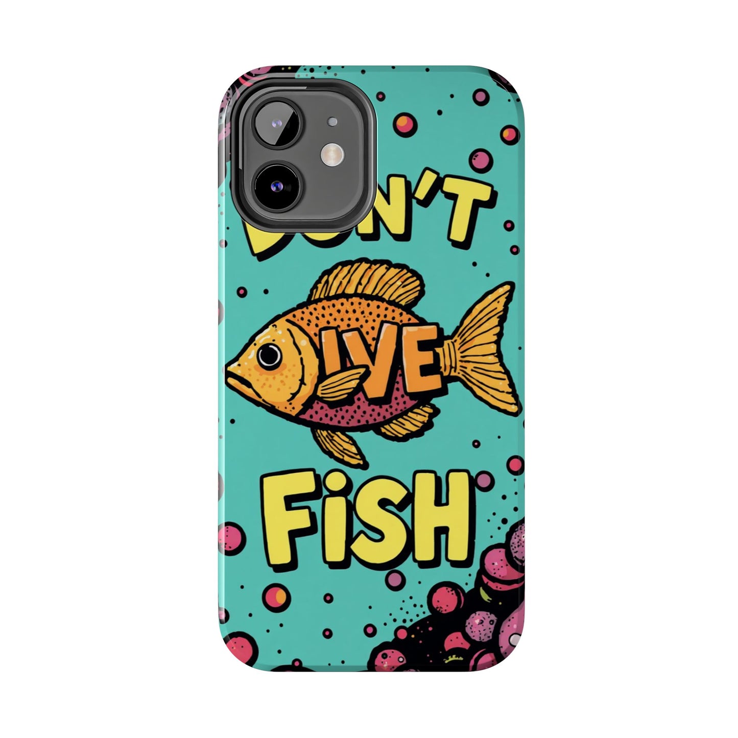 Catchy Fish-Themed Tough Phone Cases, Unique Gift for Fish Lovers, Durable Protection for Phones, Fun Aquatic Design, Ideal for Holidays
