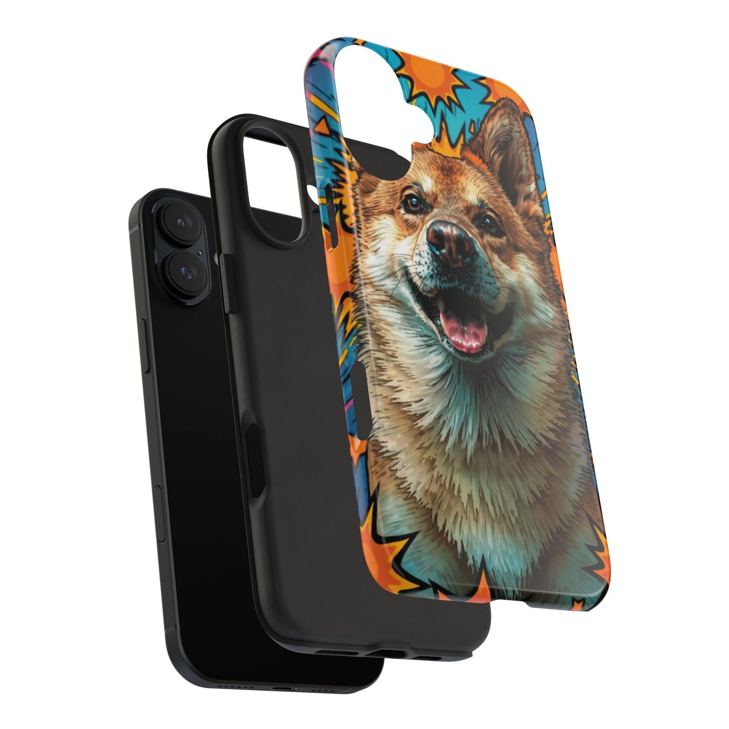 Vibrant Corgi Tough Phone Case - Fun Design for Pet Lovers