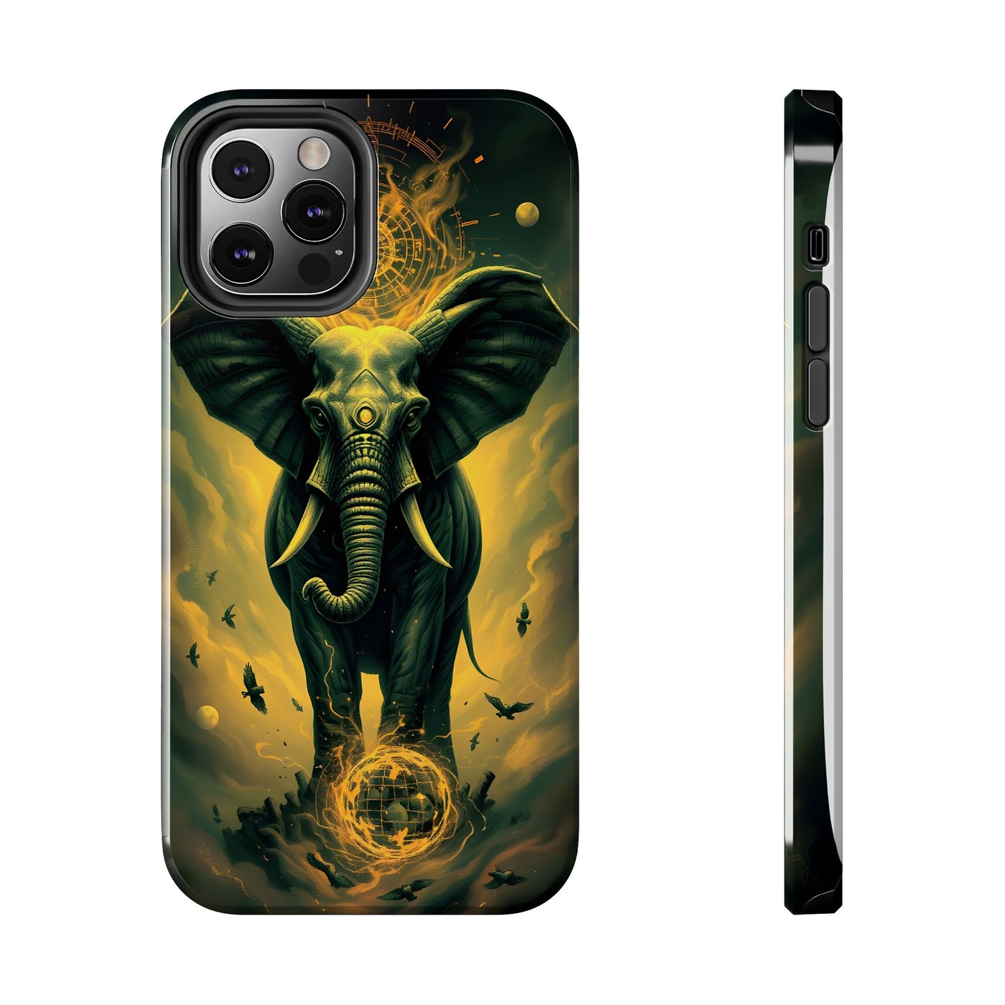 Majestic Elephant Clouds Tough Phone Case - Durable Protection with Bold Design - for iPhone