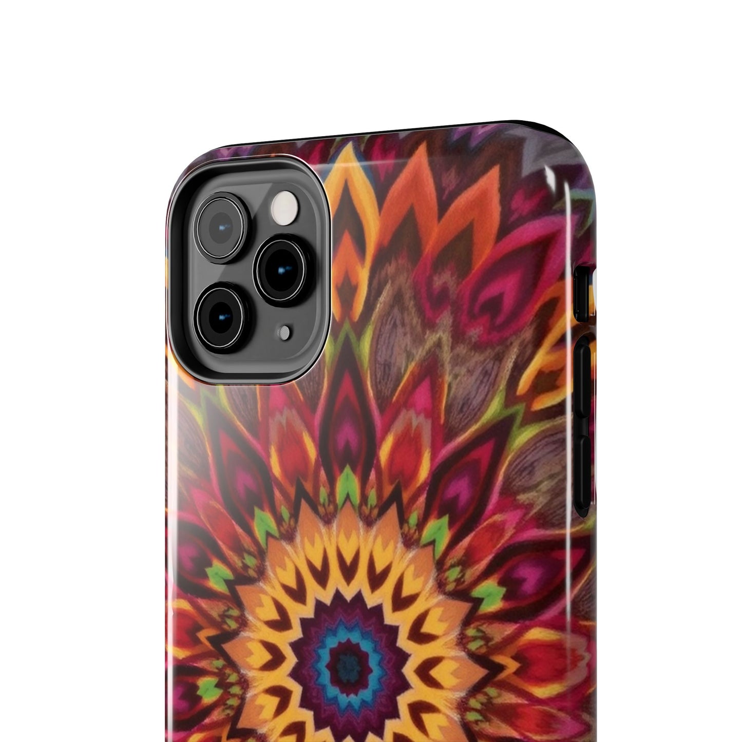 Vibrant Floral Mandala Tough Phone Case | Stylish and Durable Protection - for iPhone