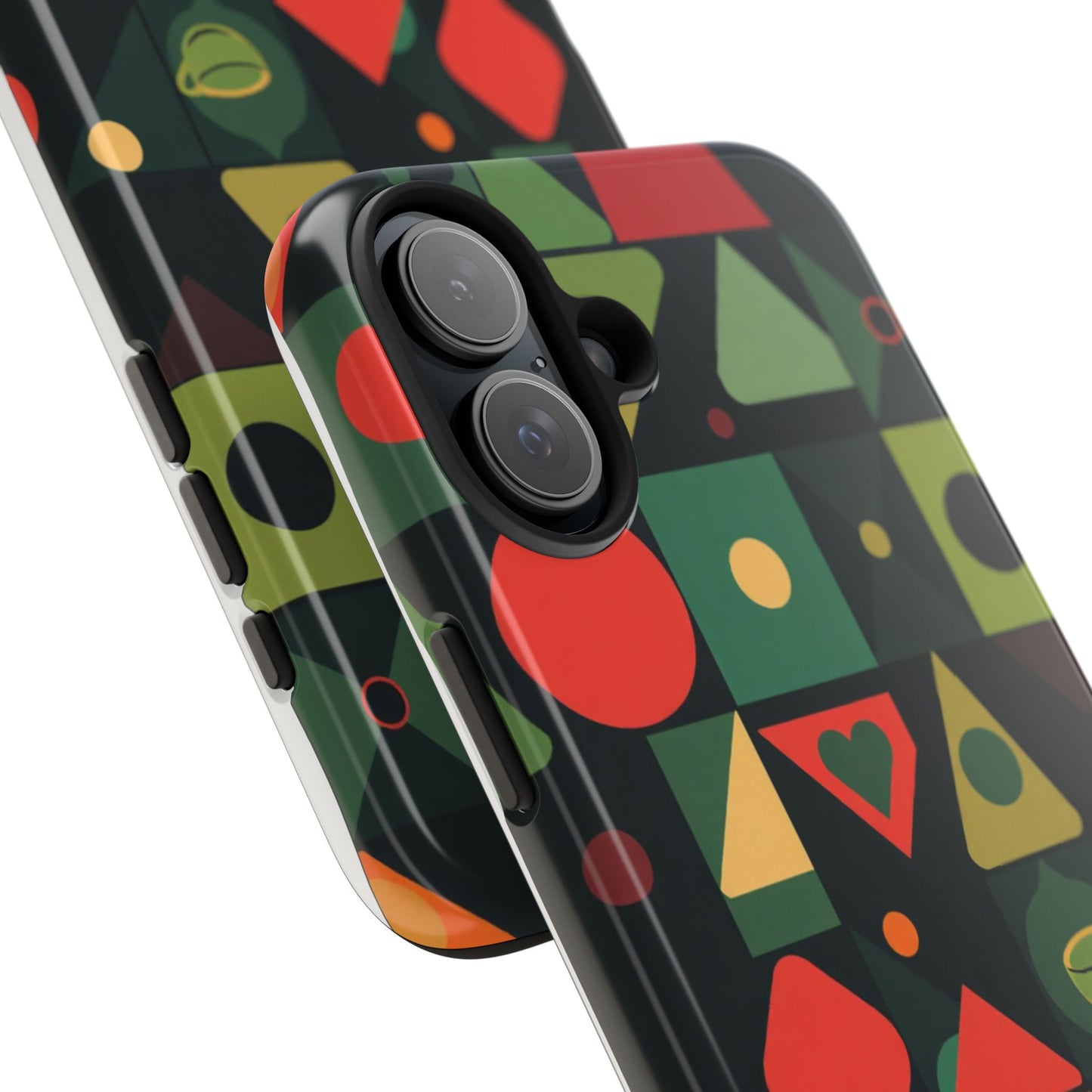 Vibrant Geometric Tough Phone Cases – Stylish Protection for Trendsetters - for iPhone