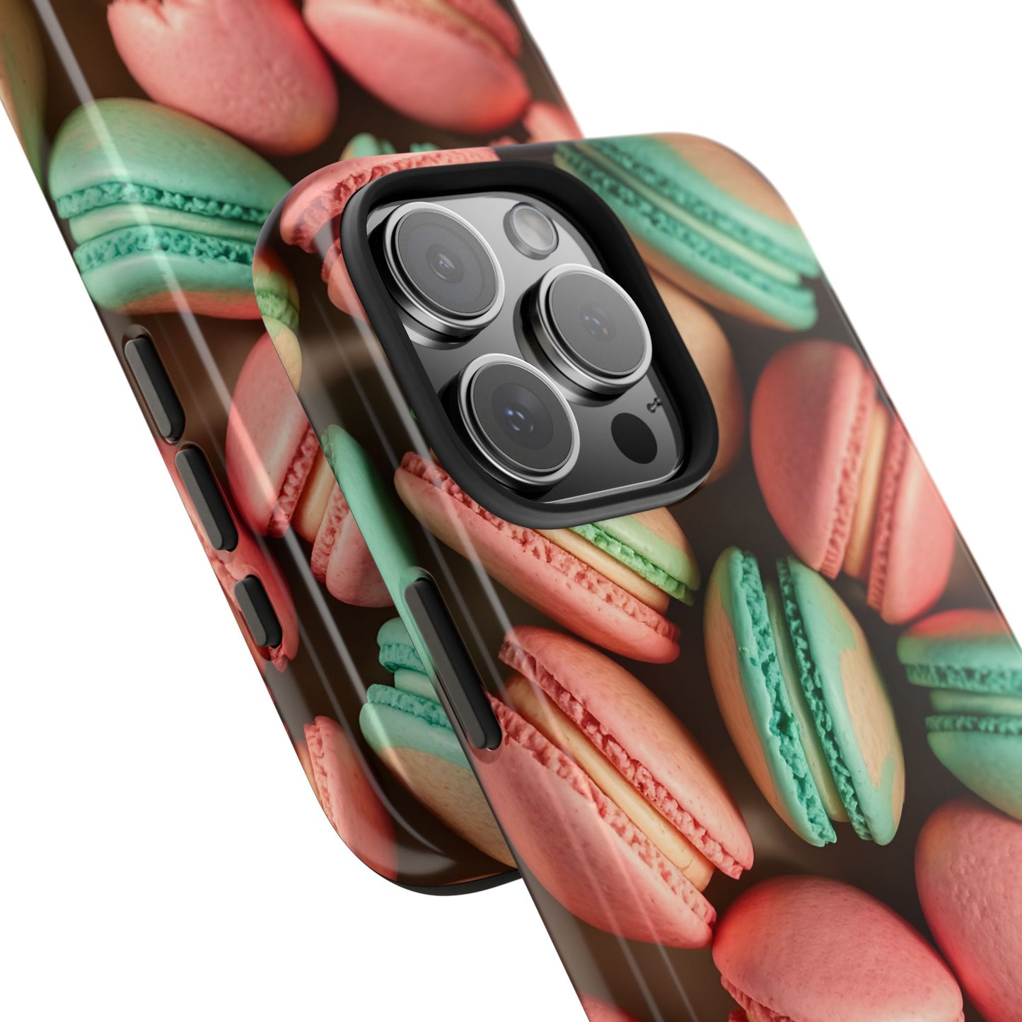 Colorful Tasty Macarons Tough Phone Case - Durable Protection with Sweet Aesthetic - for iPhone