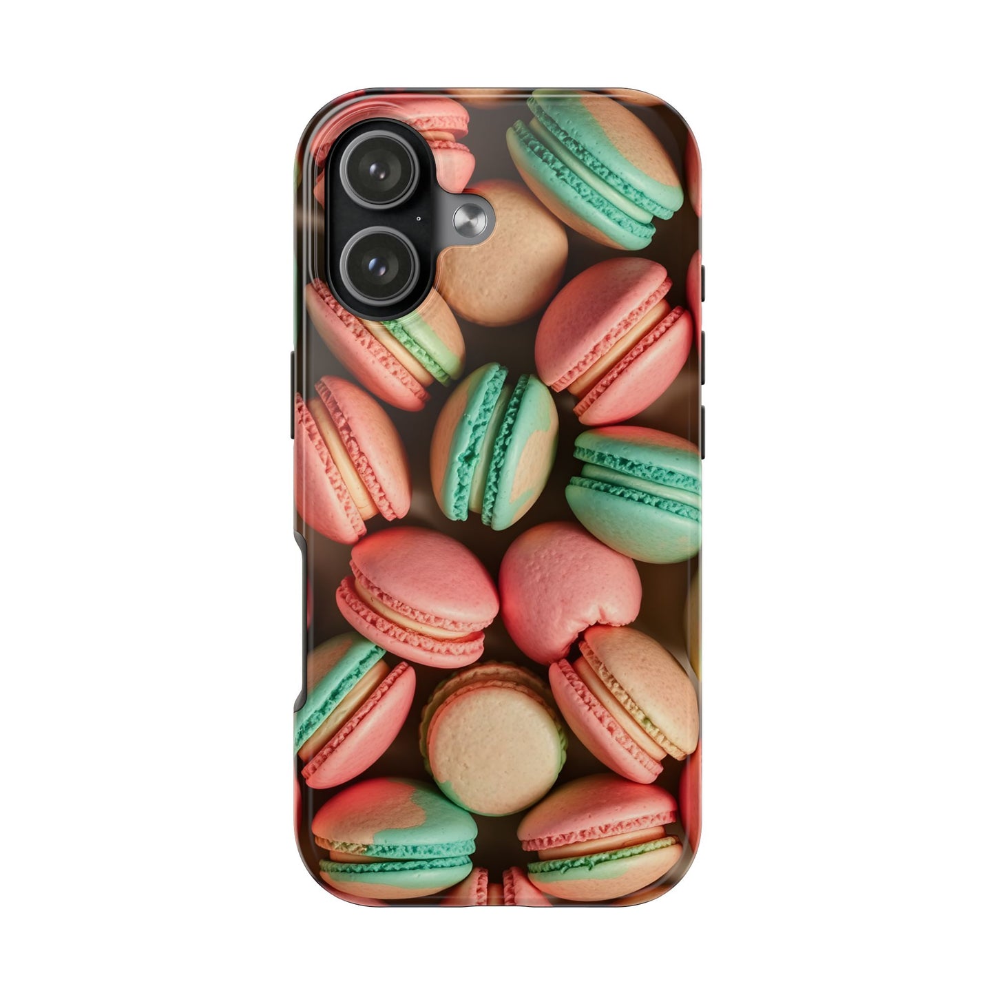 Colorful Tasty Macarons Tough Phone Case - Durable Protection with Sweet Aesthetic - for iPhone