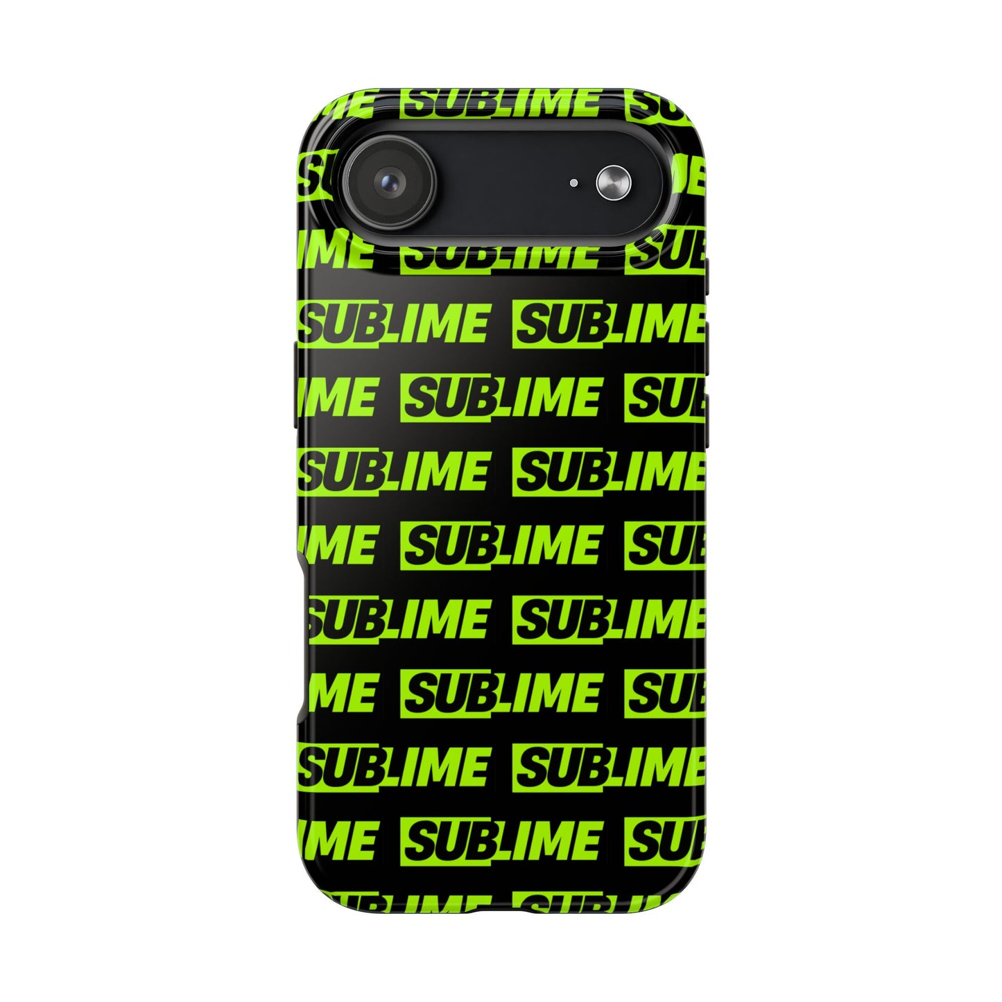 Sublime Text Pattern Tough Phone Case - Vibrant Protective Cover for iPhone