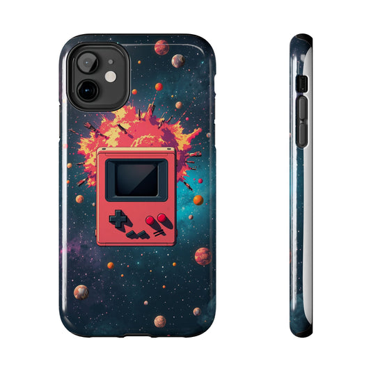 Retro Gaming Tough Phone Case - Space Adventure Design