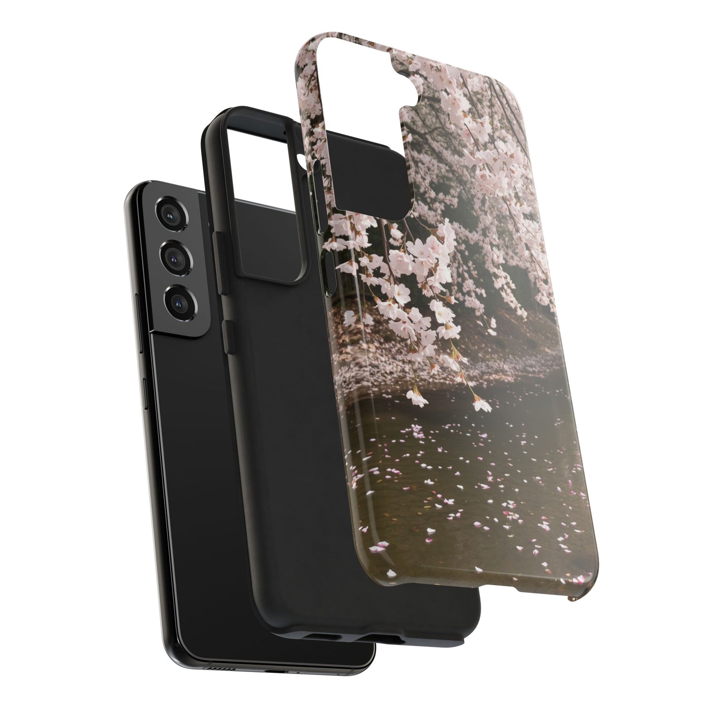 Cherry Blossom Tough Phone Cases - Durable Protection with Floral Serenity