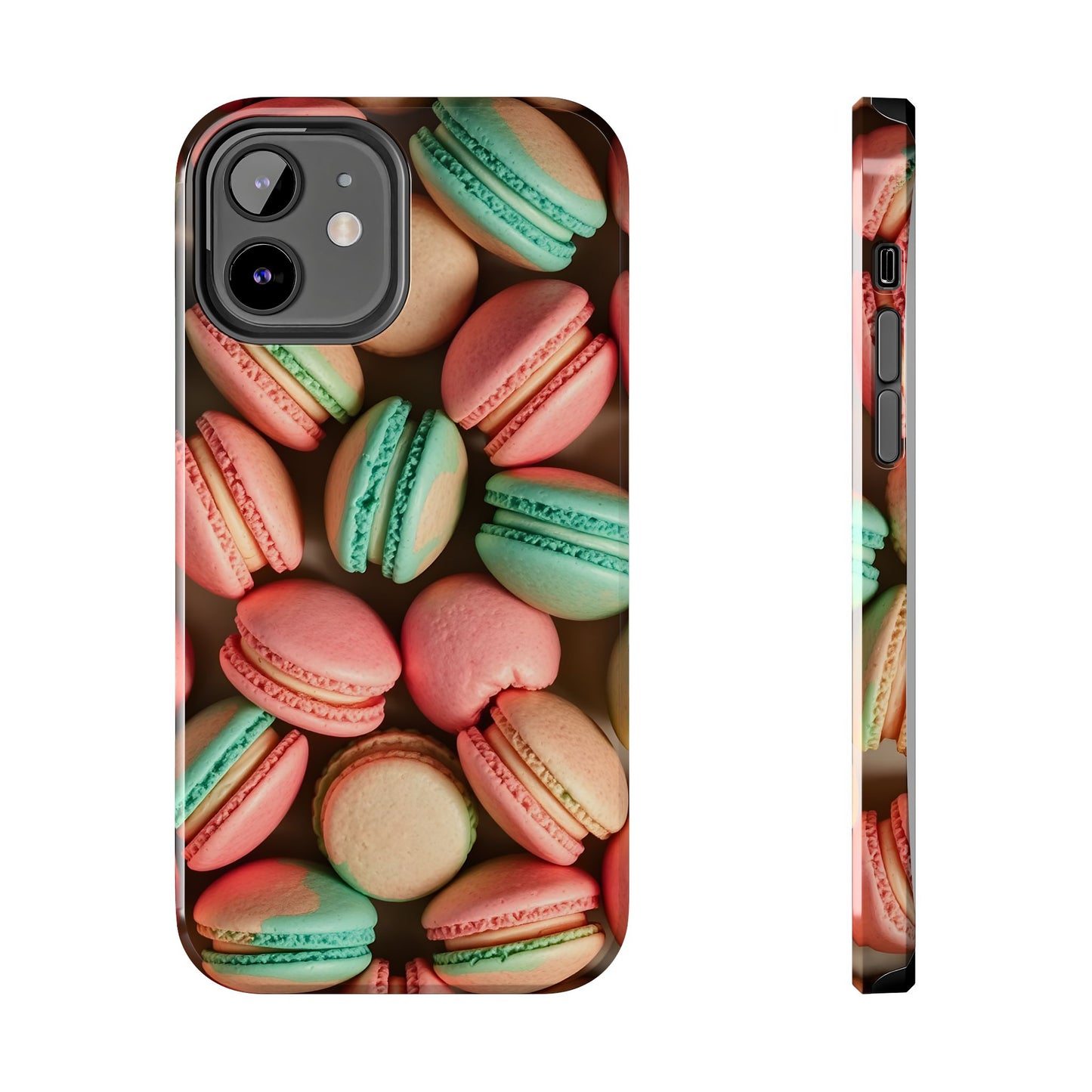 Colorful Tasty Macarons Tough Phone Case - Durable Protection with Sweet Aesthetic - for iPhone