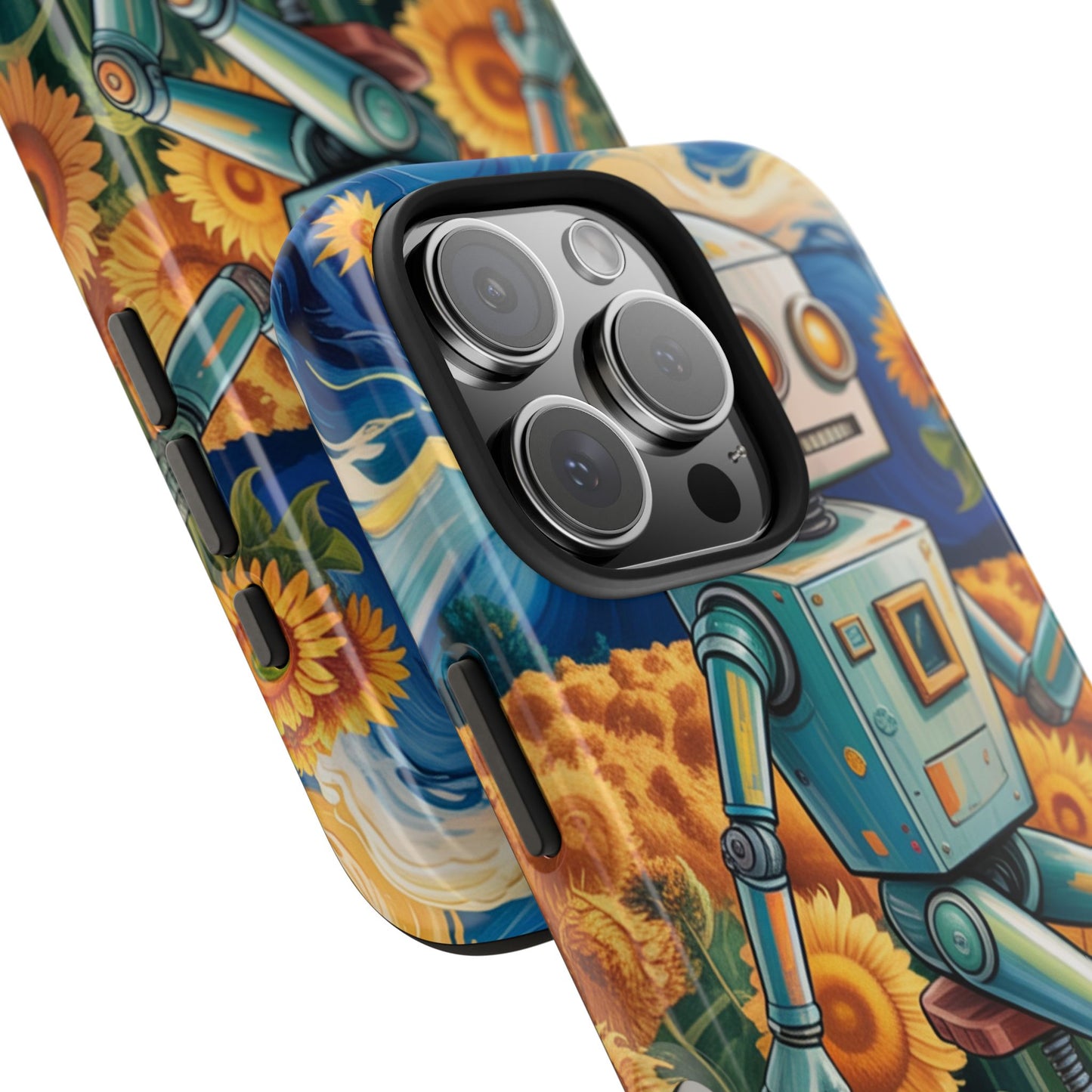 Robot Cycle Tough Phone Case - Durable & Unique Design