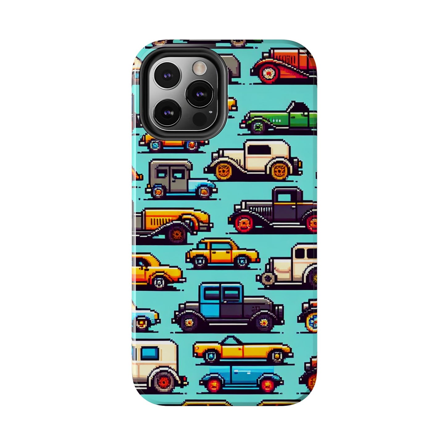 Retro Car Pixel Art Tough Phone Case - Durable & Stylish Protection - for iPhone