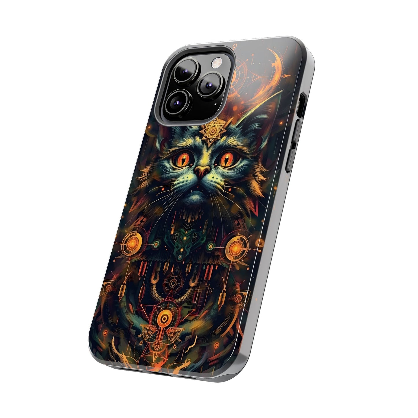 Mystical Cat Queen Tough Phone Case – Unique Protection for Cat Lovers - for iPhone