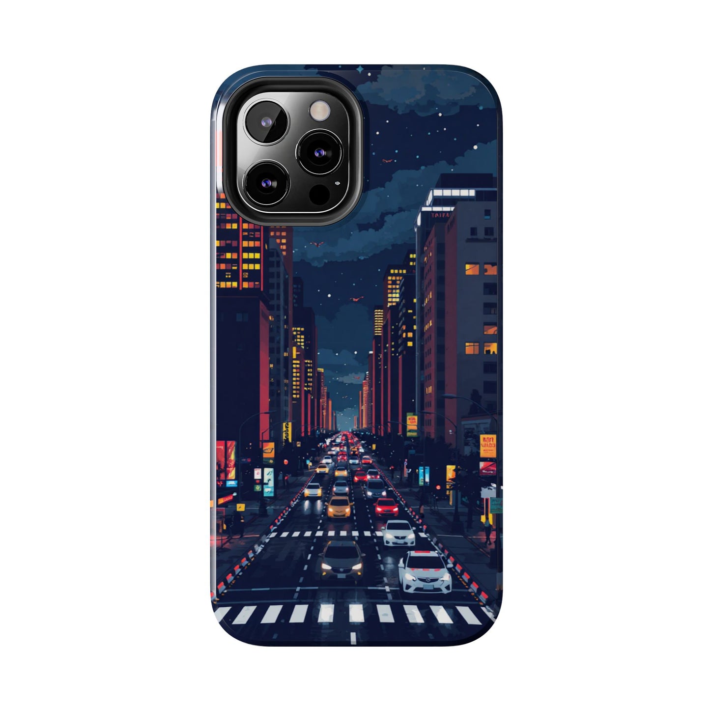 Urban Nightlife Tough Phone Case - Durable & Stylish Protection