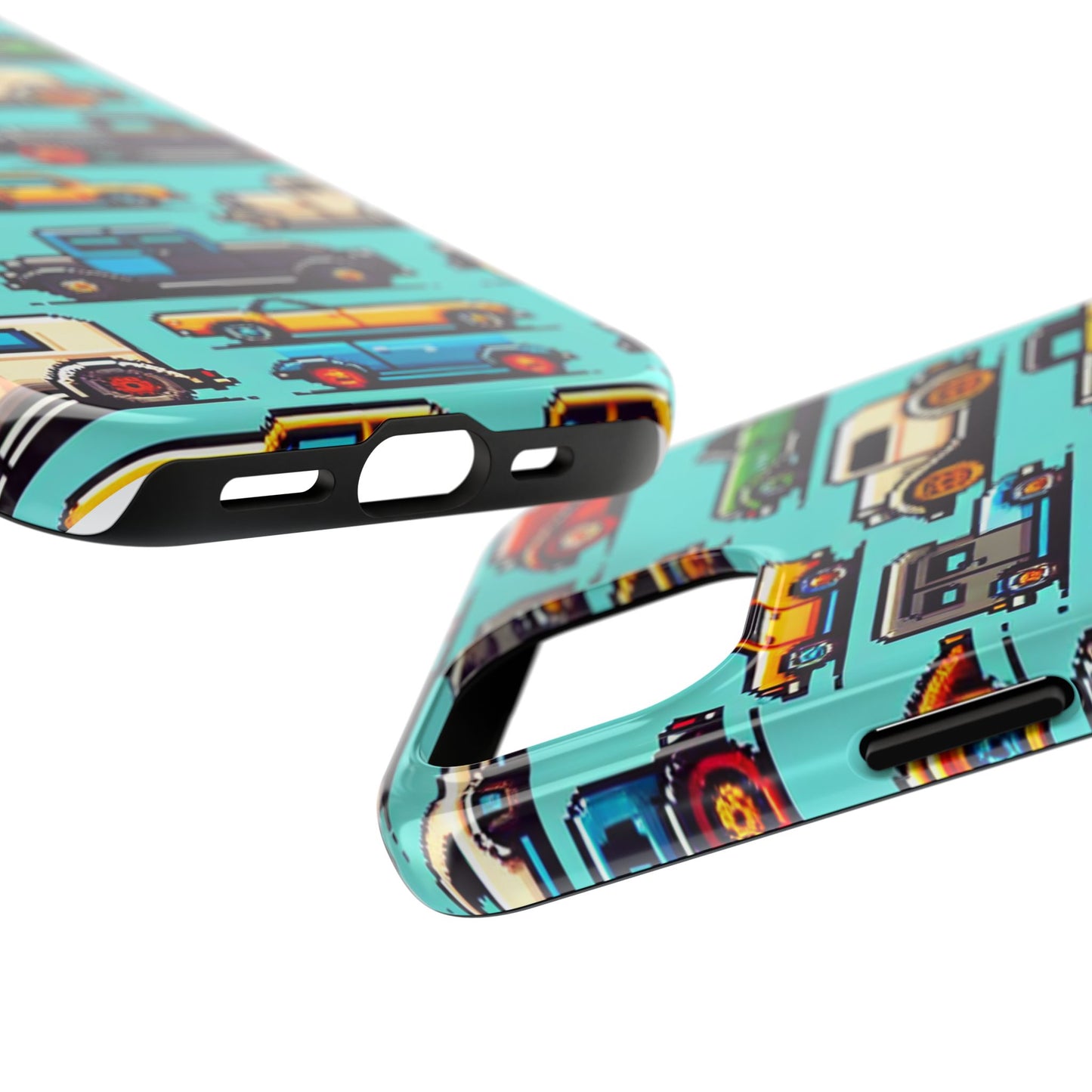Retro Car Pixel Art Tough Phone Case - Durable & Stylish Protection - for iPhone