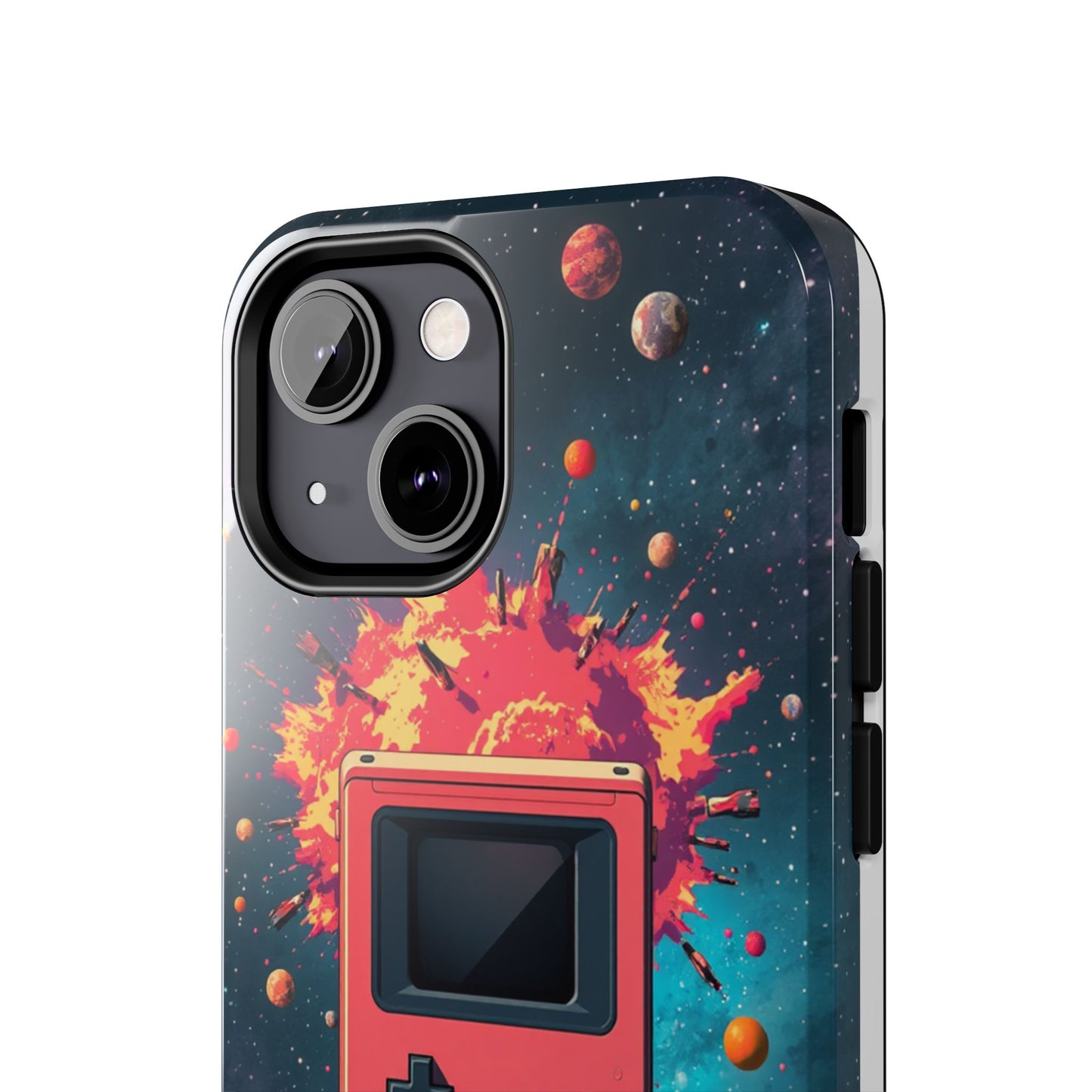 Retro Gaming Tough Phone Case - Space Adventure Design