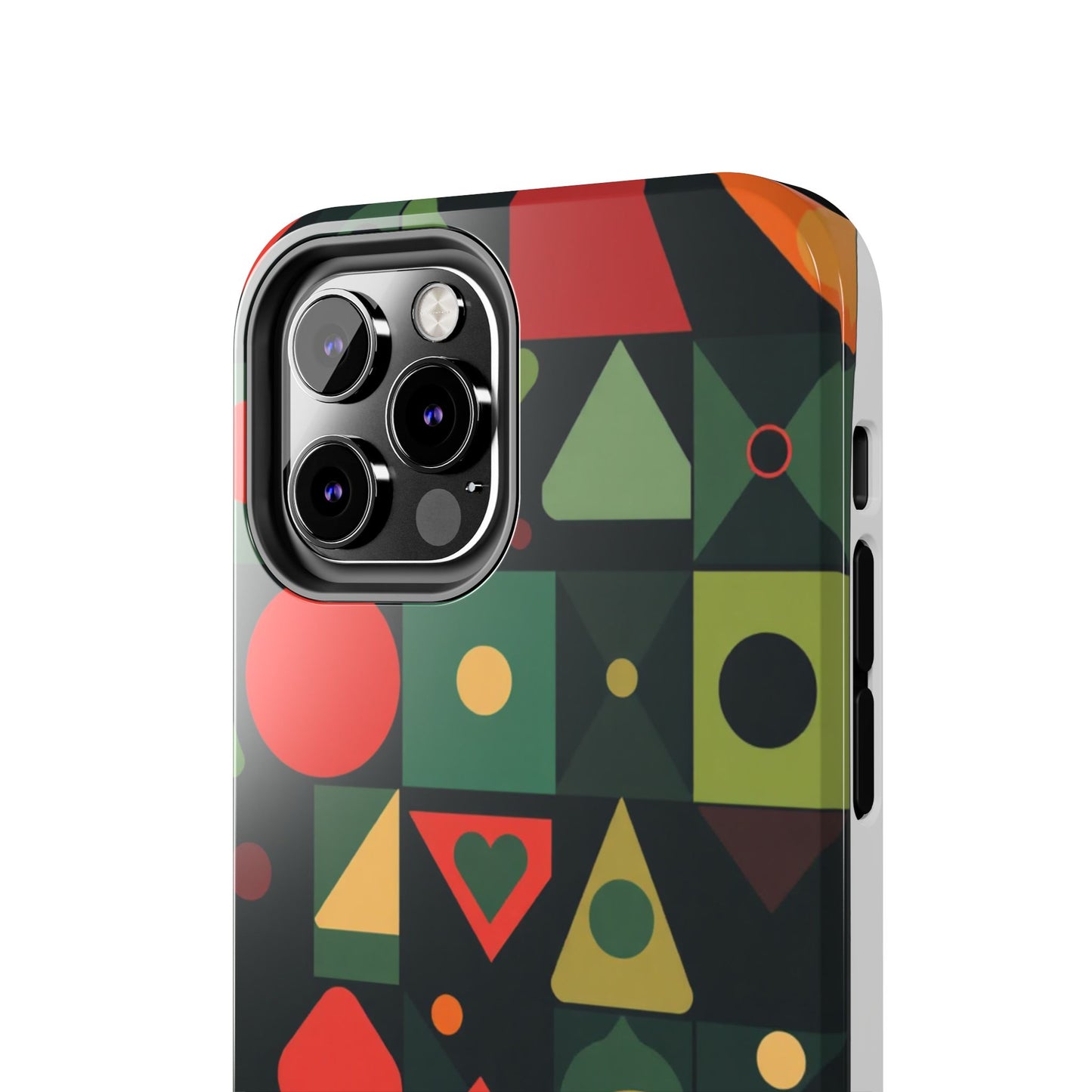 Vibrant Geometric Tough Phone Cases – Stylish Protection for Trendsetters - for iPhone
