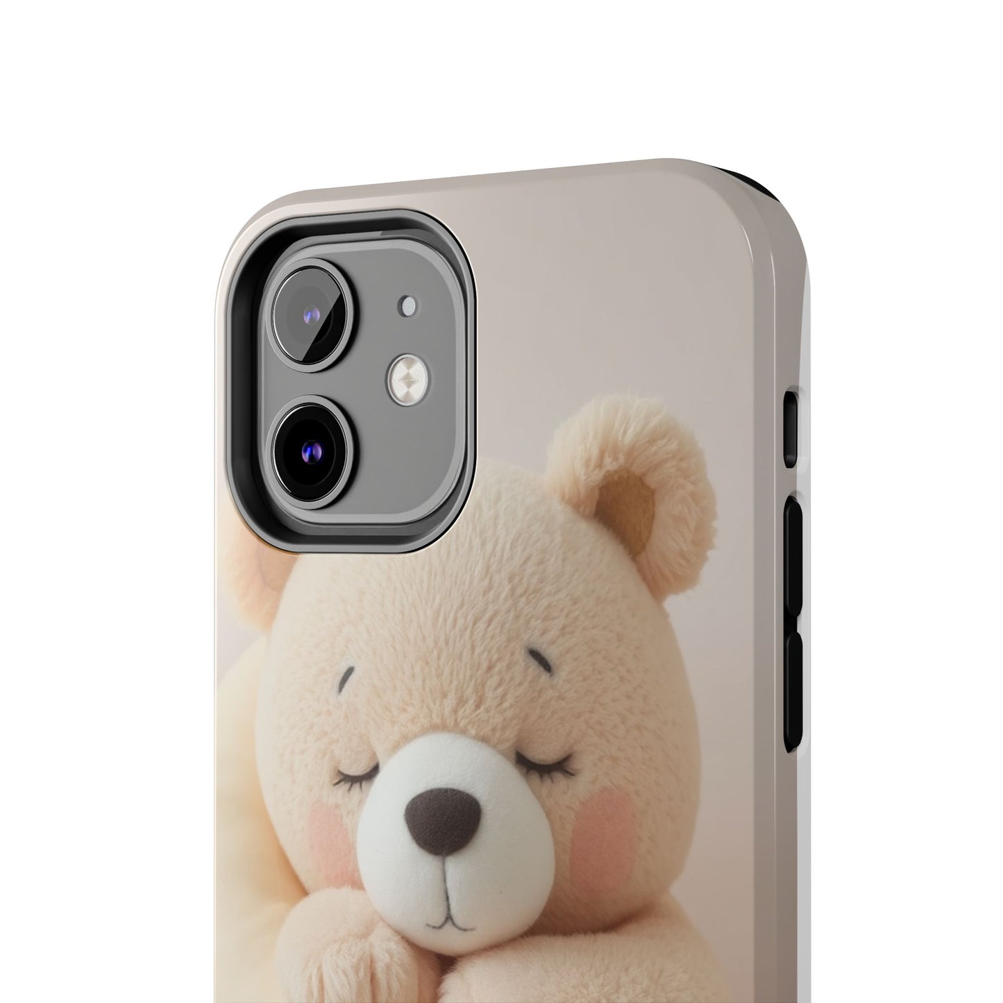 Cute Bear Tough Phone Case - Adorable Baby Animal Design for Kids & Adults
