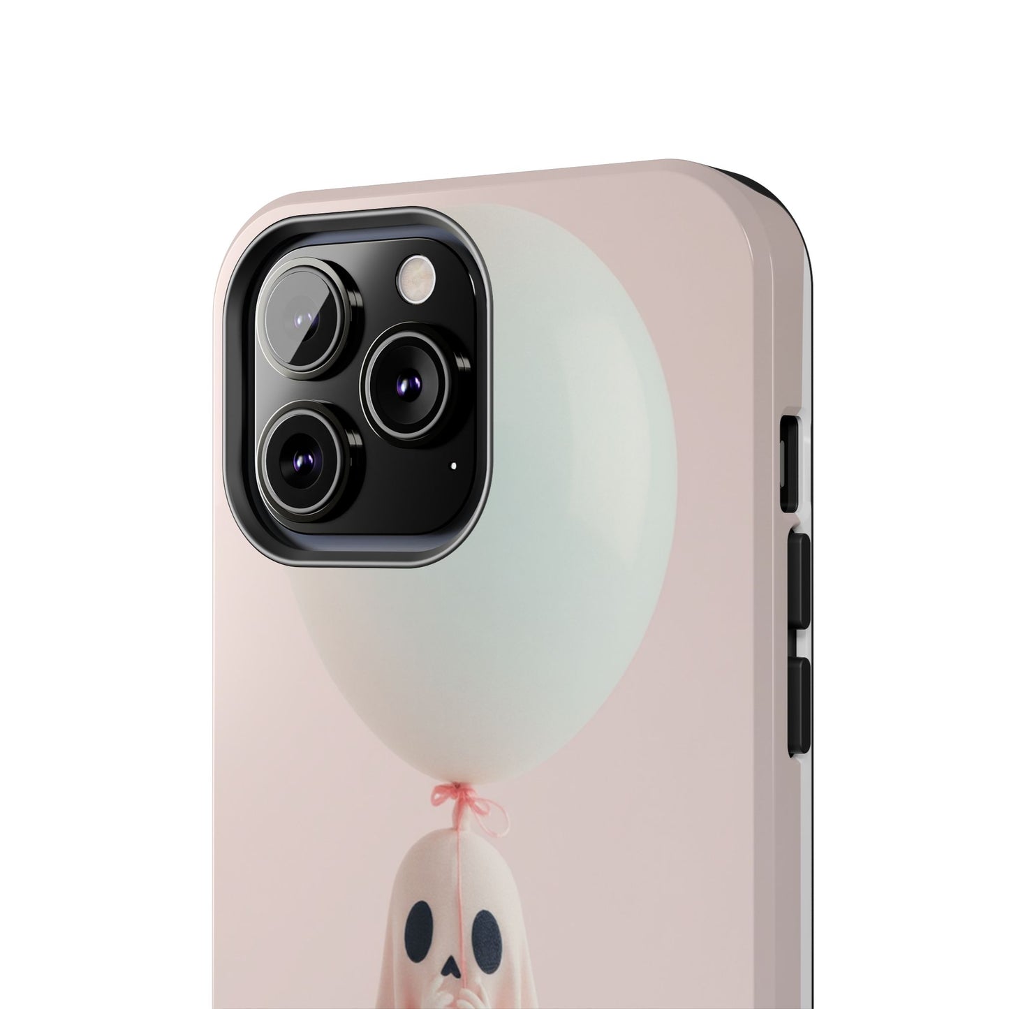 Cute Ghost Phone Case with Balloon - Tough Protection for Spooky Vibes