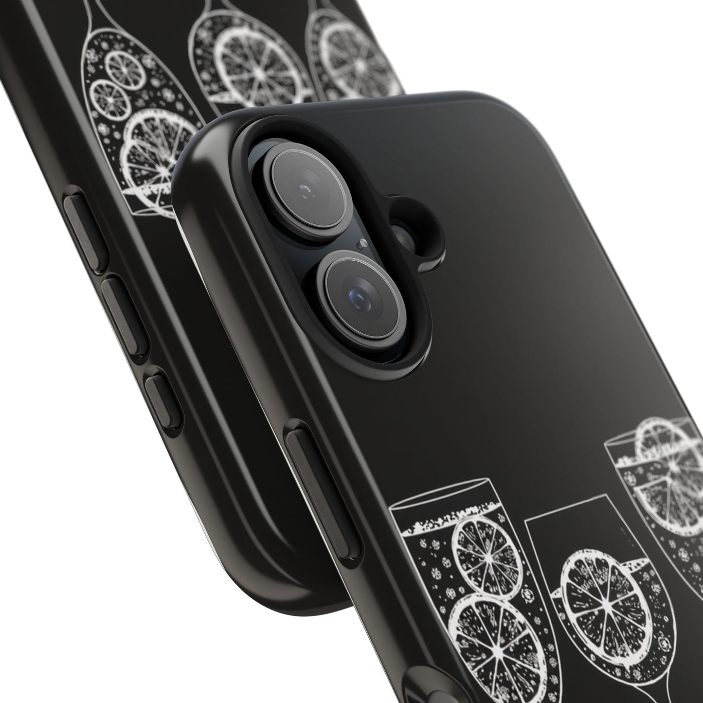 Stylish Tough Phone Cases with Citrus Glass Design, Protective Cases for Parties, Summer Events, and Everyday Use