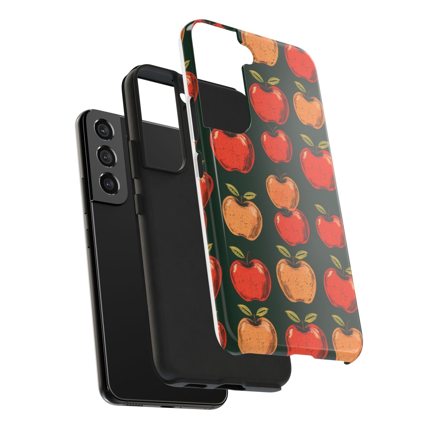 Apple Retro Pattern Tough Phone Case - Durable, Stylish, and Protective for Everyday Use - for iPhone
