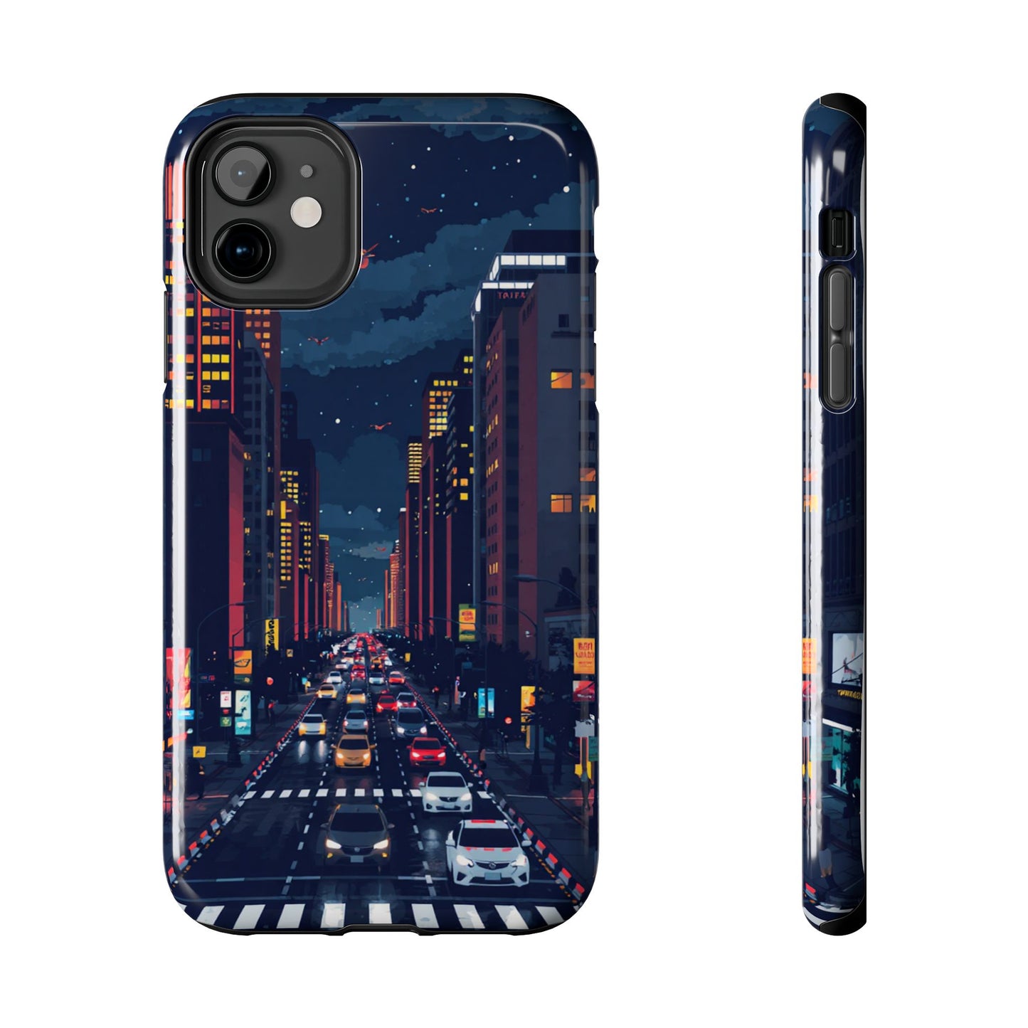 Urban Nightlife Tough Phone Case - Durable & Stylish Protection