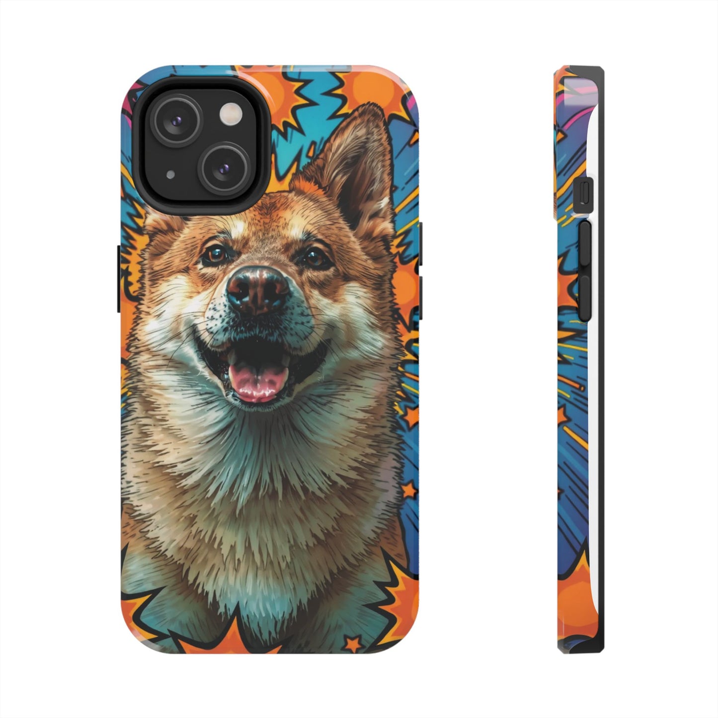 Vibrant Corgi Tough Phone Case - Fun Design for Pet Lovers